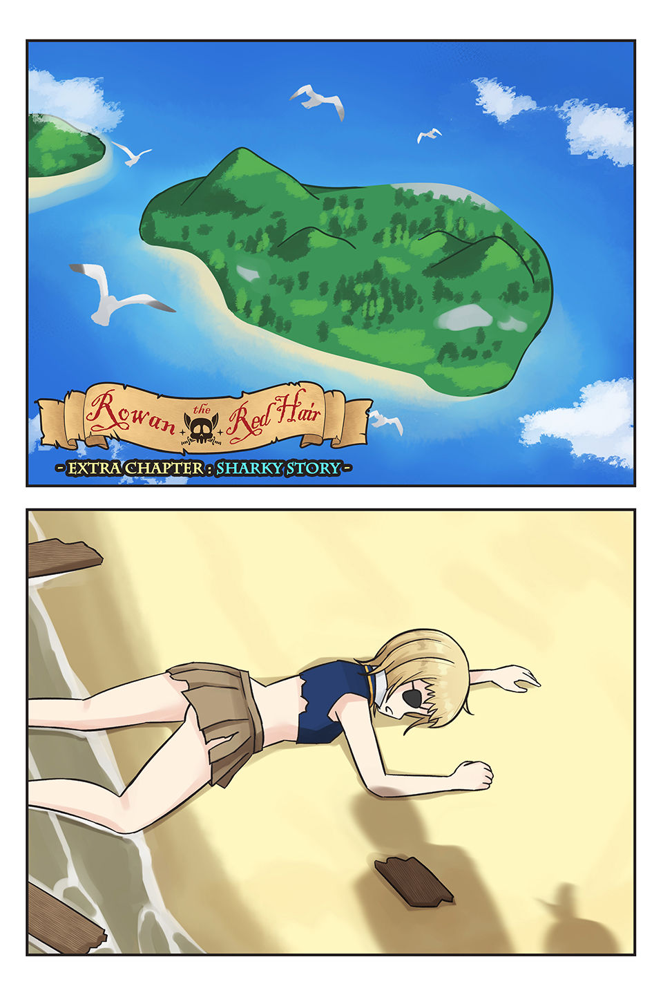 Rowan the Red Hair: Sharky Story page 1 full