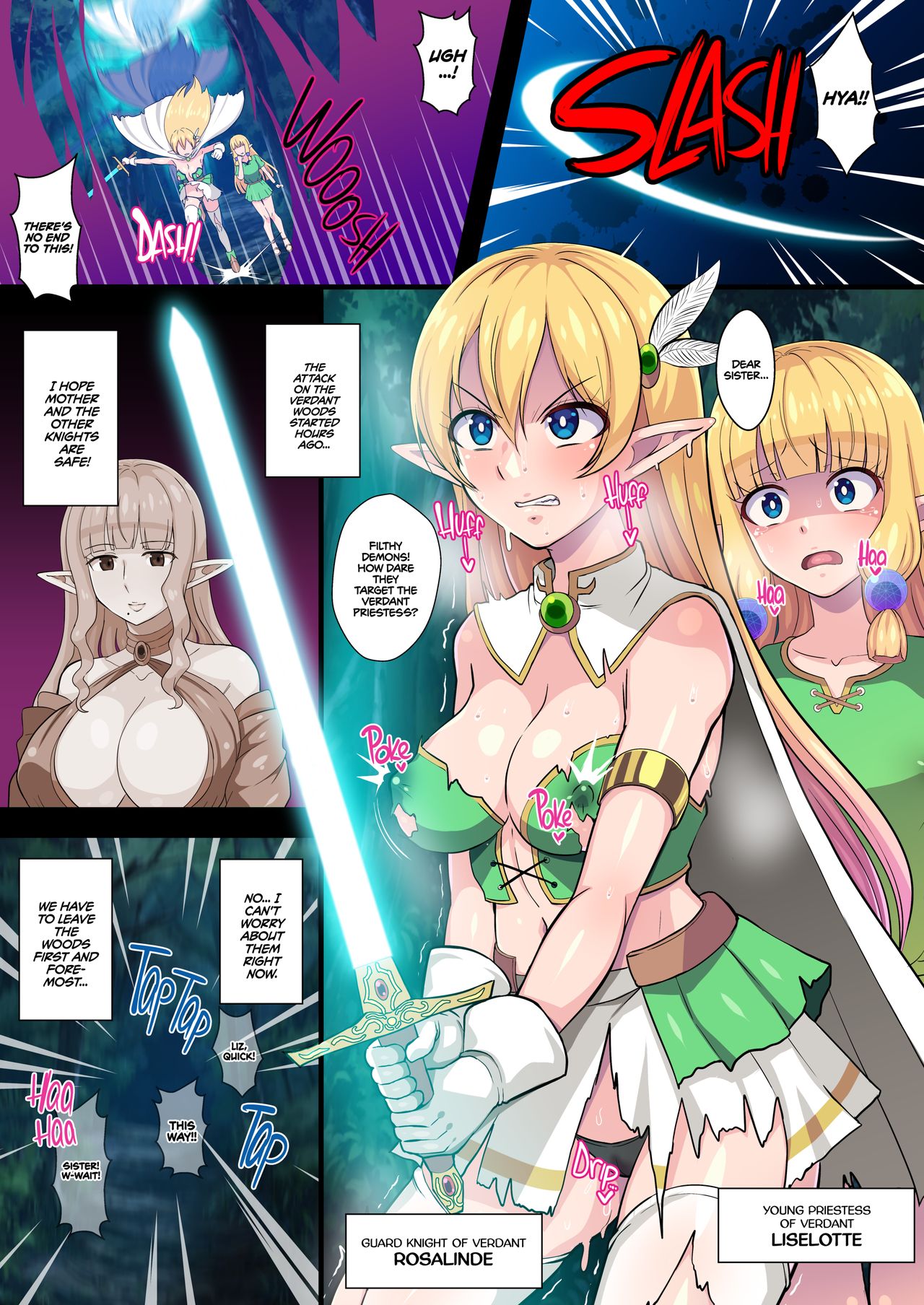 Fukushuu no Elf Lieselotte Zero II ~Fukukon Futanari Kaizou de Oyako Niketsu Les Rape!~ | Vengeful Elf Liselotte ZERO 2 page 2 full