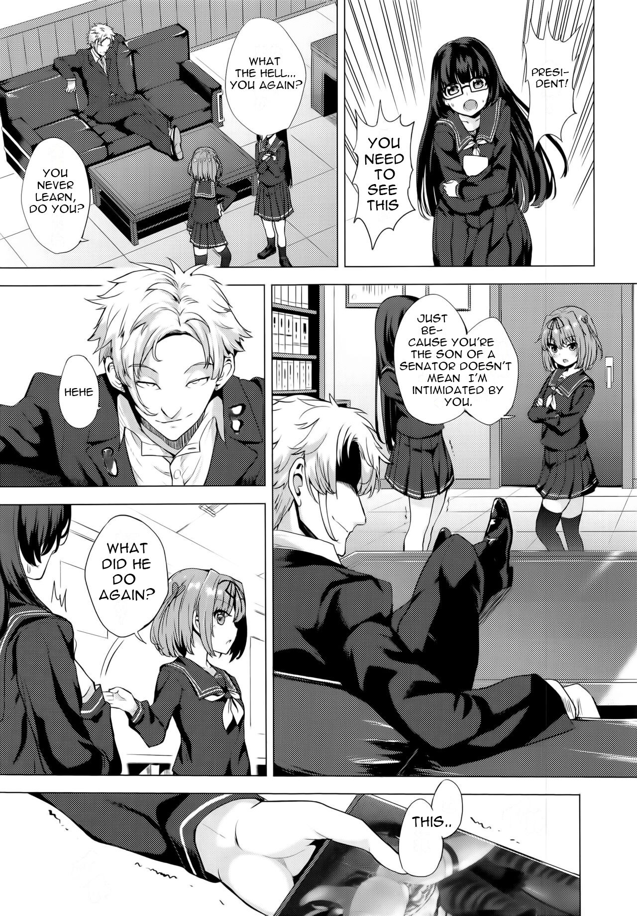 INDEX GIRLS 09 MIO Ni Futanari Seitokaichou Roshutsu Chijoku Choukyou page 9 full