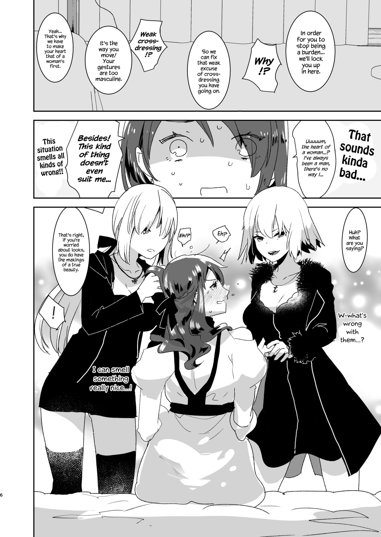 Futanari Alter-tachi ni Josou Shita Ore ga Okasareru Hanashi page 6 full