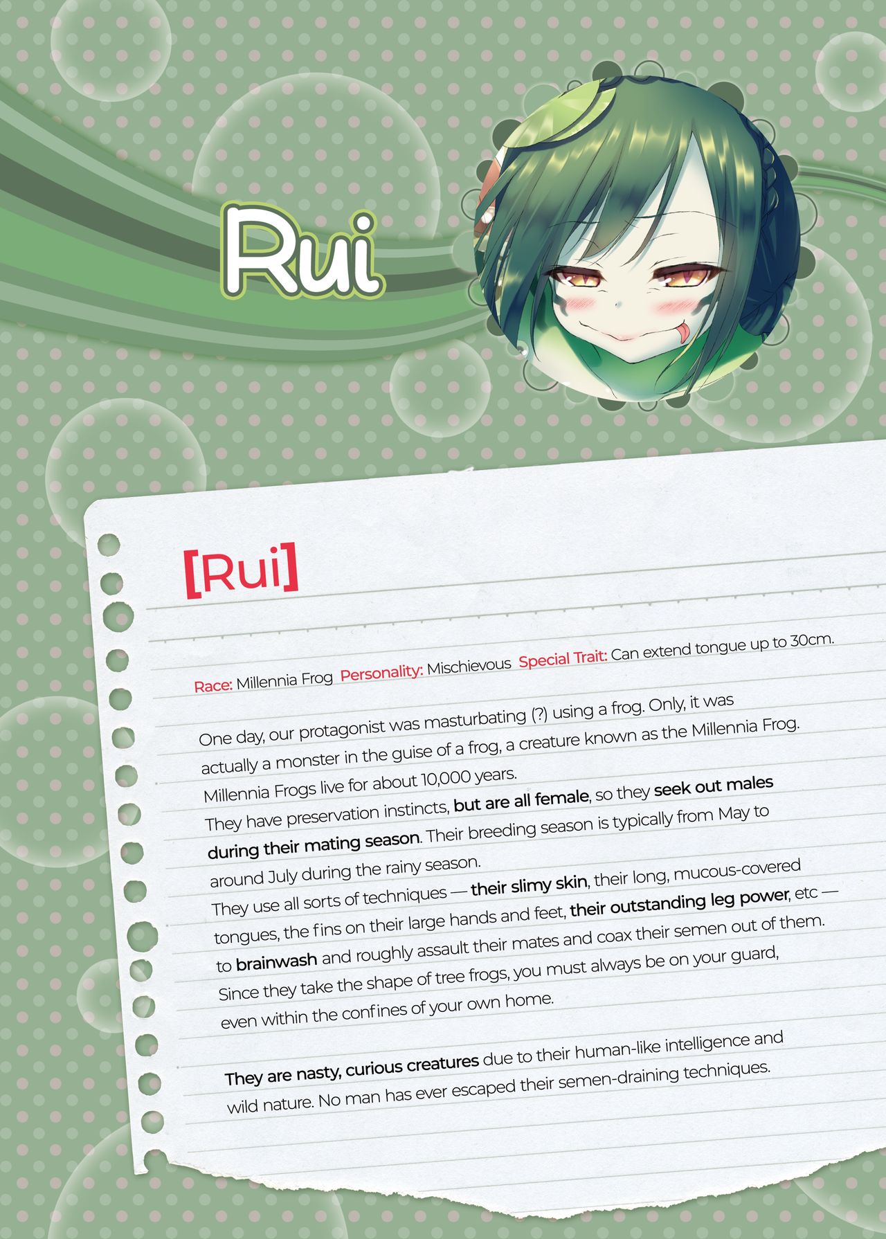 Seieki Daisuki Rui-chan no Semeseme Ningen Choukyou Nikki | Tormented by Cum Crazy Rui Human Training Diary page 2 full