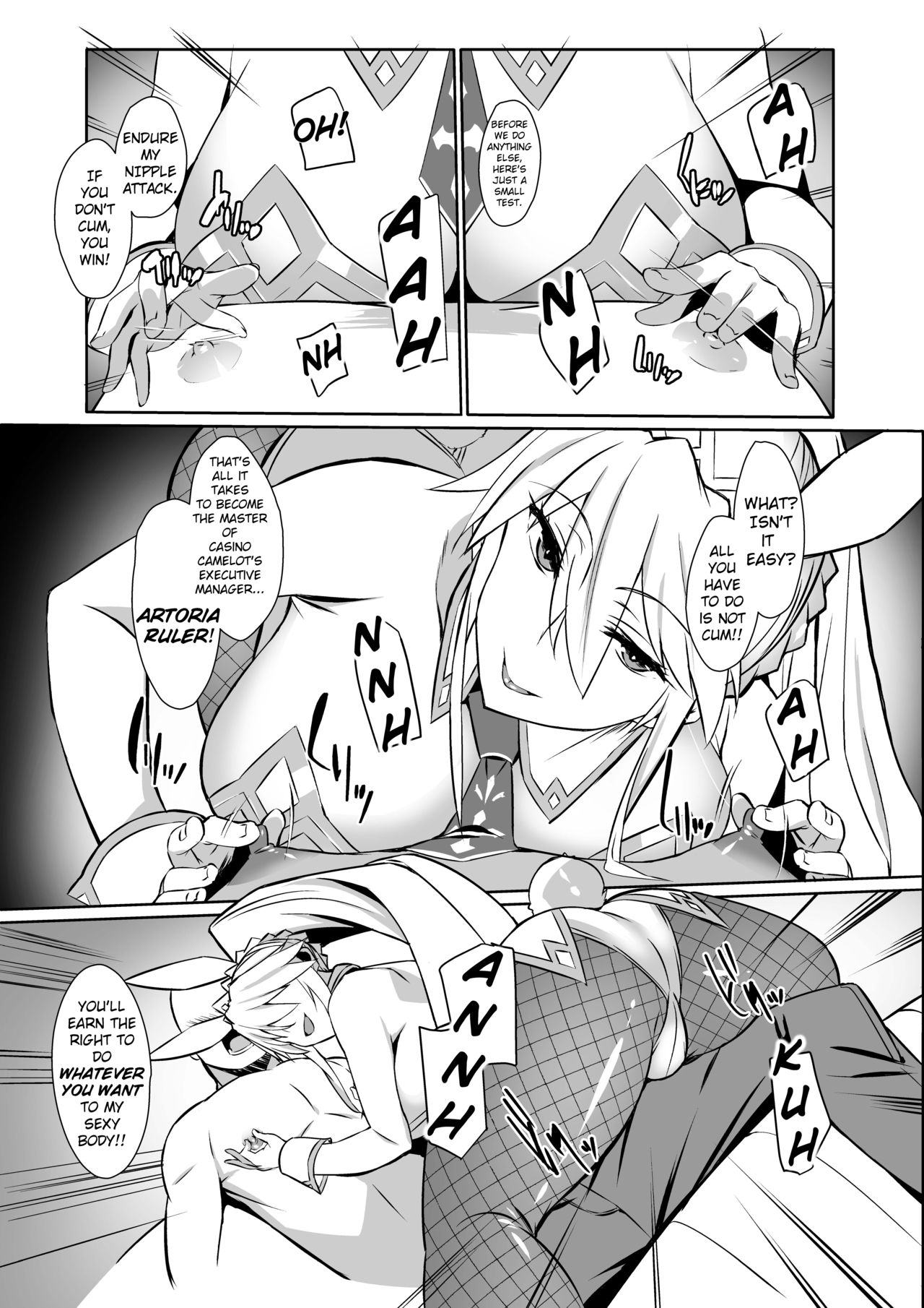 Eroi Bunnyue ni Shasei Gaman Shoubu o Idomu. | Challenging the Lewd Bunny to a Cum Endurance Battle. page 5 full