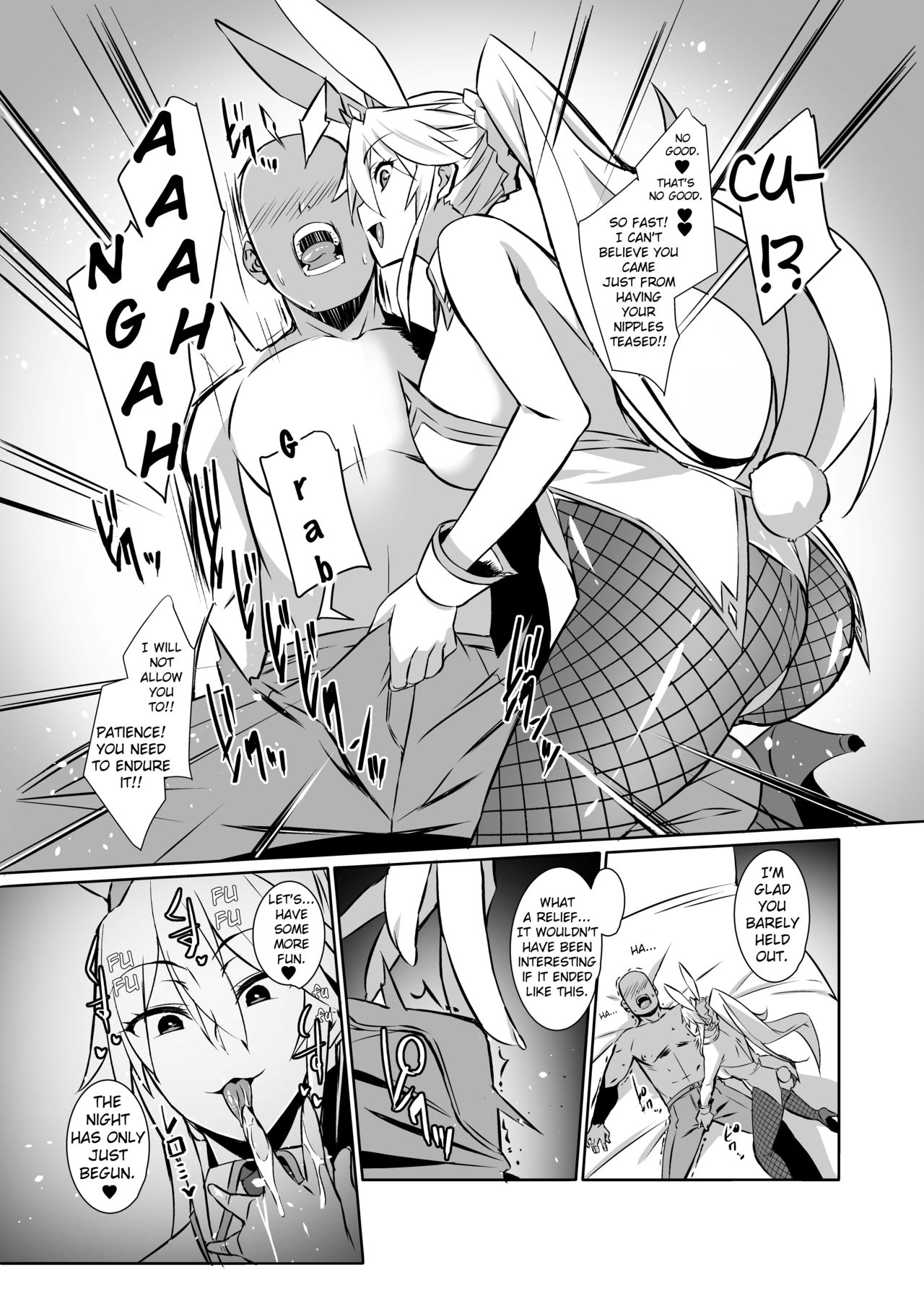 Eroi Bunnyue ni Shasei Gaman Shoubu o Idomu. | Challenging the Lewd Bunny to a Cum Endurance Battle. page 9 full