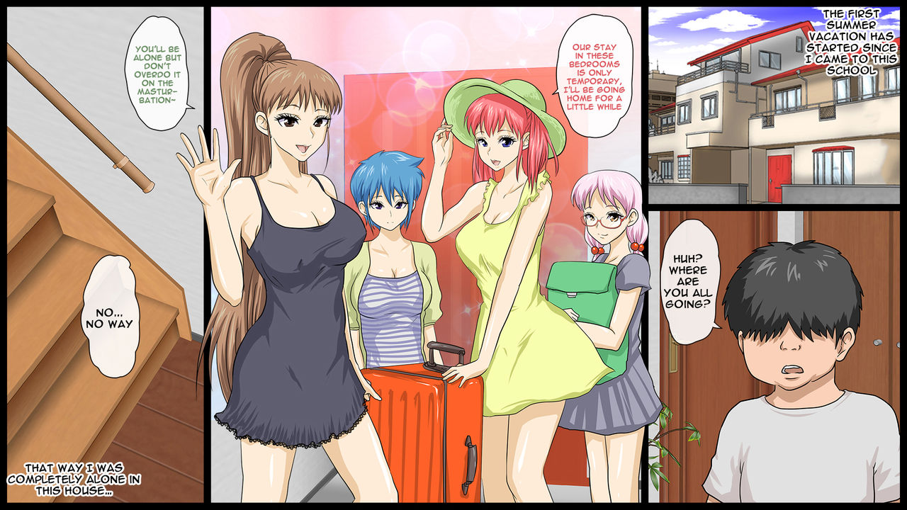 Zenin Kanojo 4 Harem Sex Zanmai na Nukinuki Natsuyasumi page 2 full