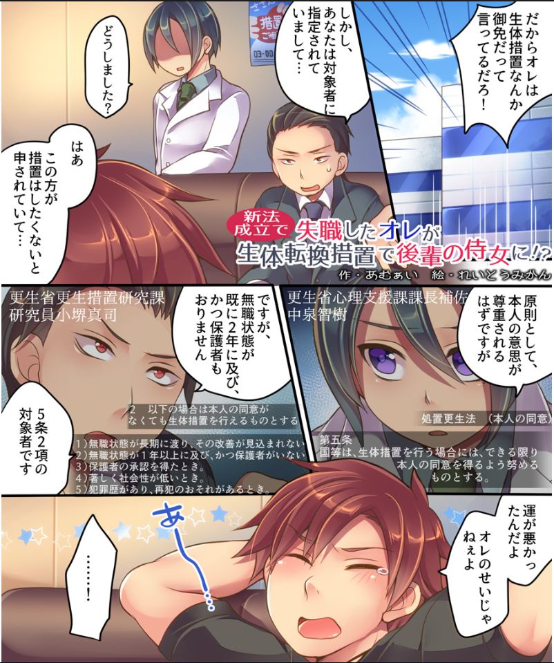 Shisshoku Shita Ore ga Seitai Tenkan Sochi de Kouhai no Jijo ni!? page 2 full