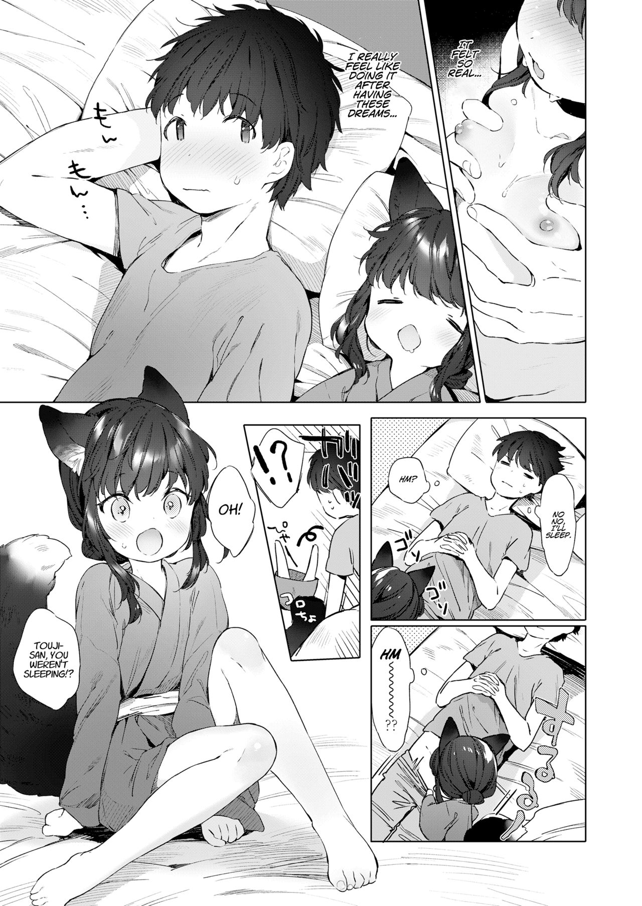 Yowai 200 Chai Okitsune-chan to Oshidori Fuufu Seikatsu. | 200 Year Old Fox Girl and Her Happily Married Life. page 7 full