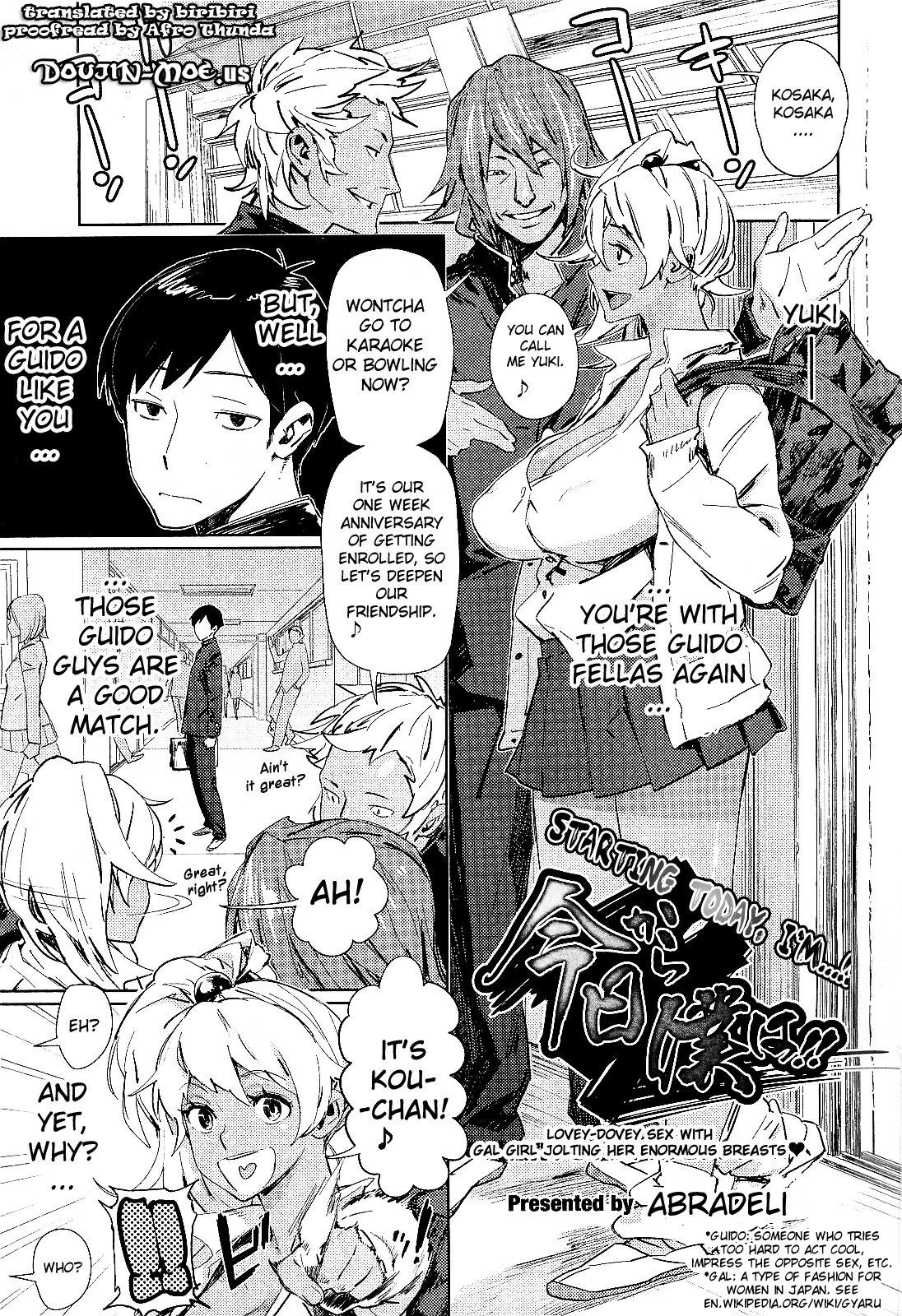 Kyou Kara Boku wa!! | Starting Today I'm...!! page 1 full