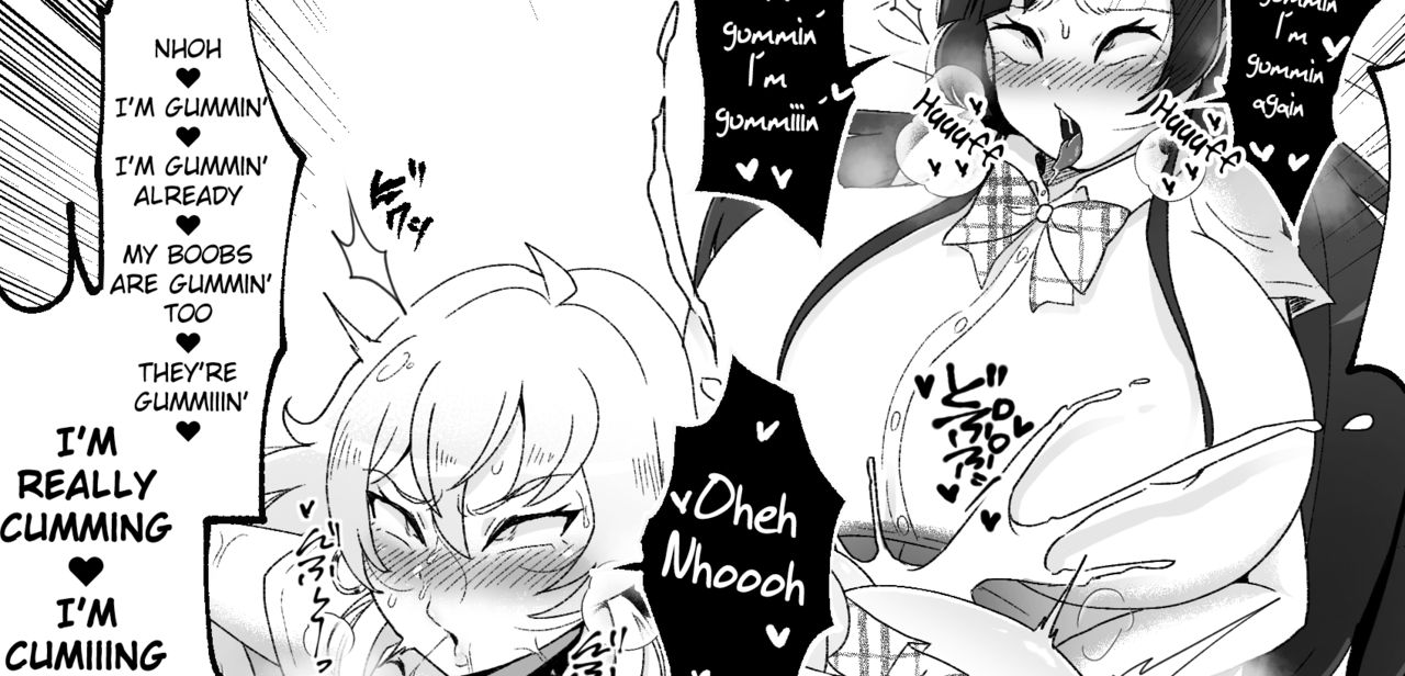 Bakunyuu Shemale Gal JK to Kyokon Futanari Kurokami JK page 1 full