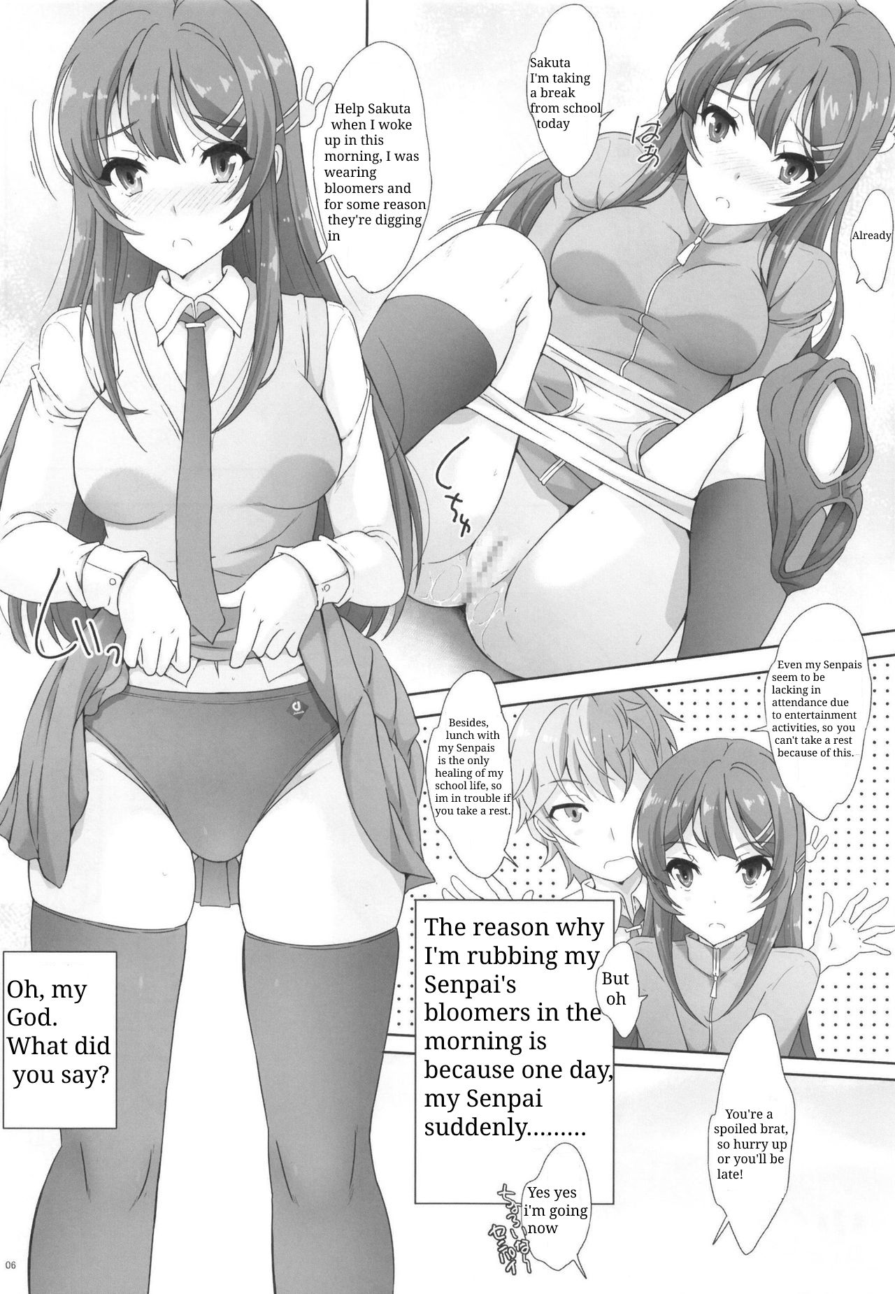 Seishun Bloomer Yarou wa Kuikomi Senpai no Shiri o Momimakuru page 5 full
