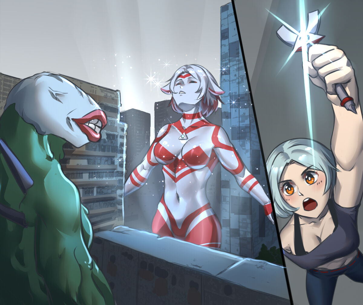 【ArsonicHawt】奥特少女阿丽斯 VS 史莱姆毒气怪兽 page 7 full