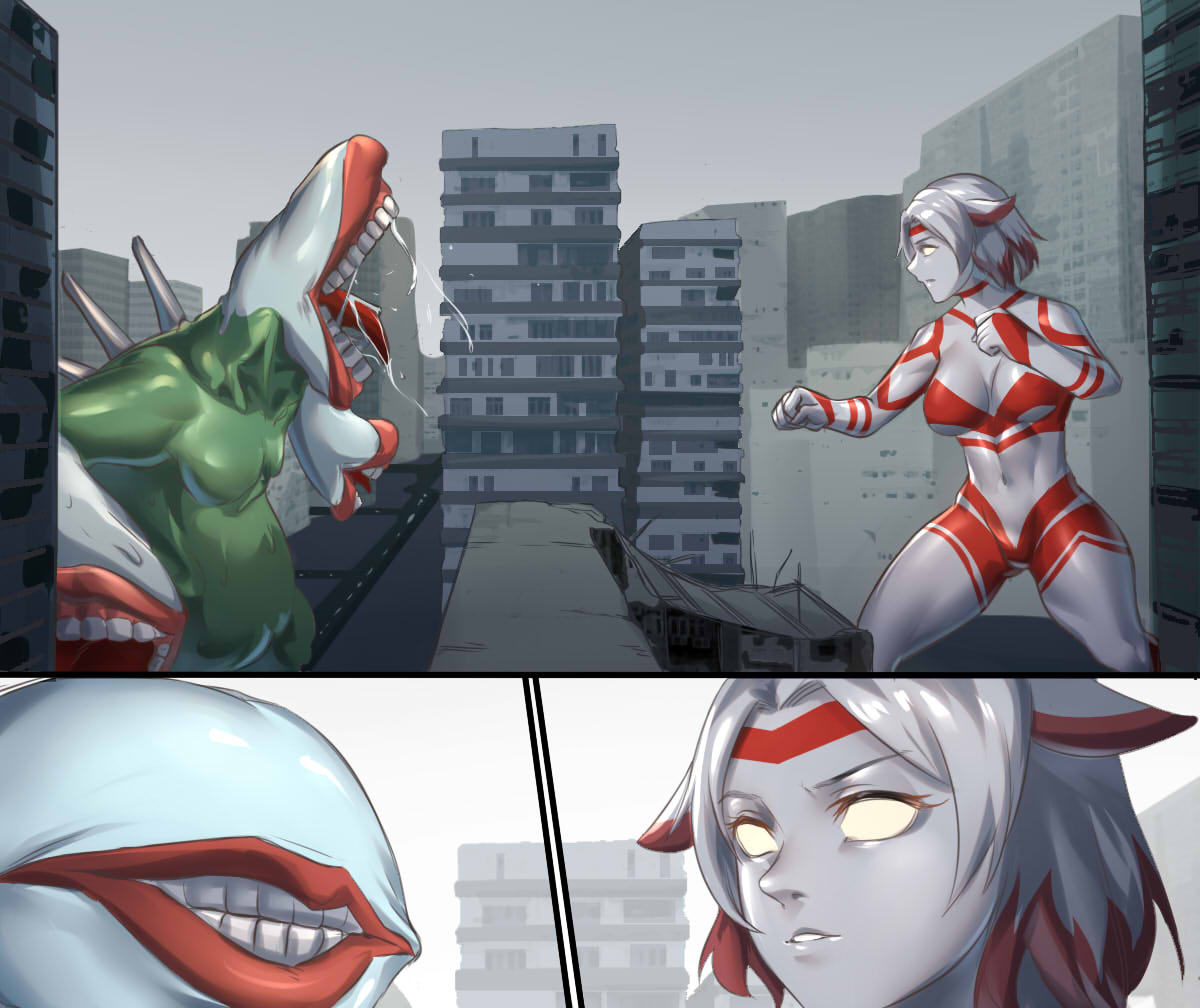 【ArsonicHawt】奥特少女阿丽斯 VS 史莱姆毒气怪兽 page 9 full