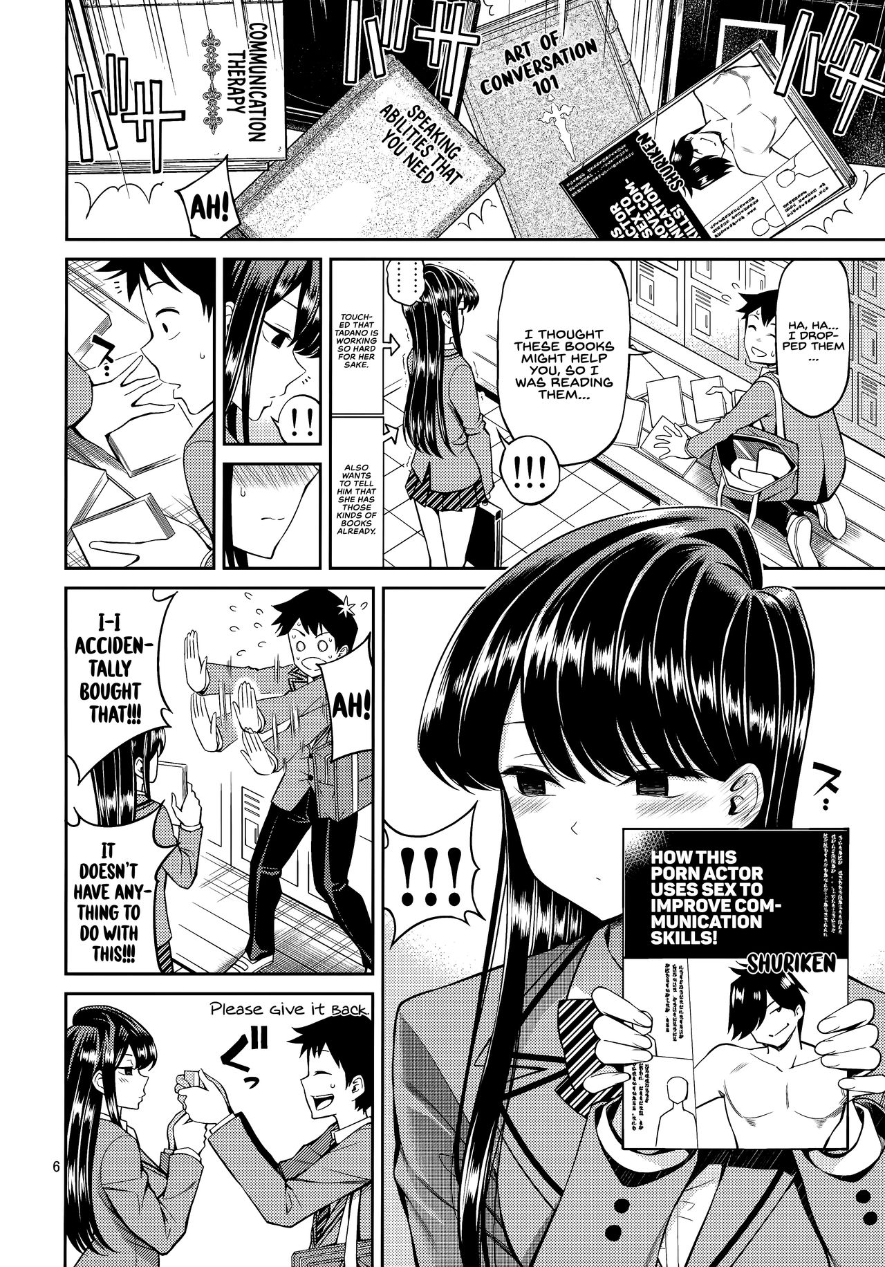 Komi-san wa, Binkan desu. | Komi-san is sensitive. page 5 full