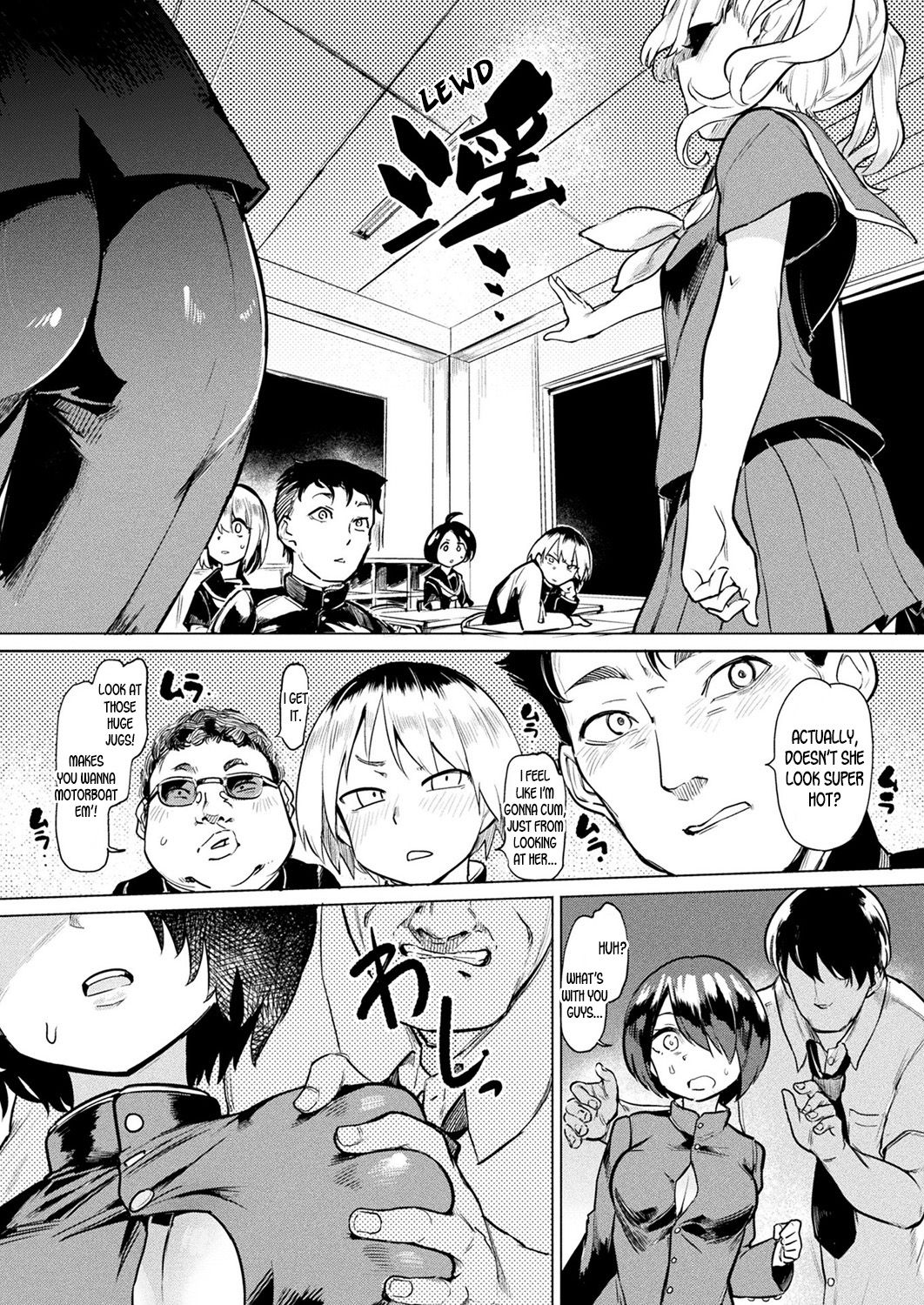 TS Rinkan Sakusei: Zenpen | Gender Bender Gangbang Sperm Milking part1 page 4 full