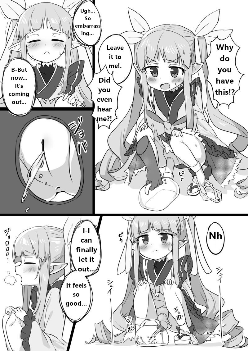 A manga about Kyouka-chan peeing in a held urinal page 2 full