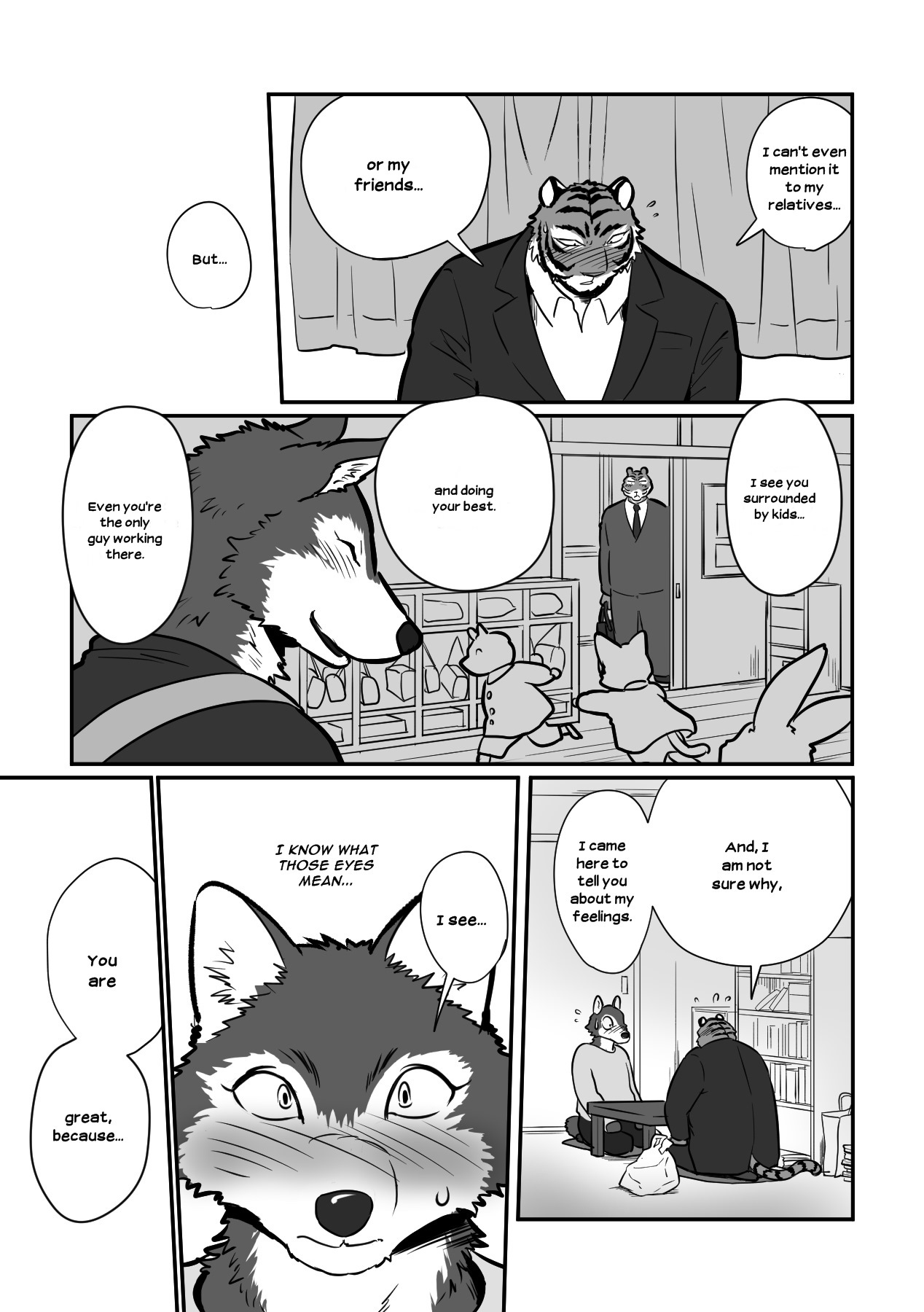 Ookami Sensei Tora Tou-san | Wolf Teacher & Tiger Daddy page 8 full