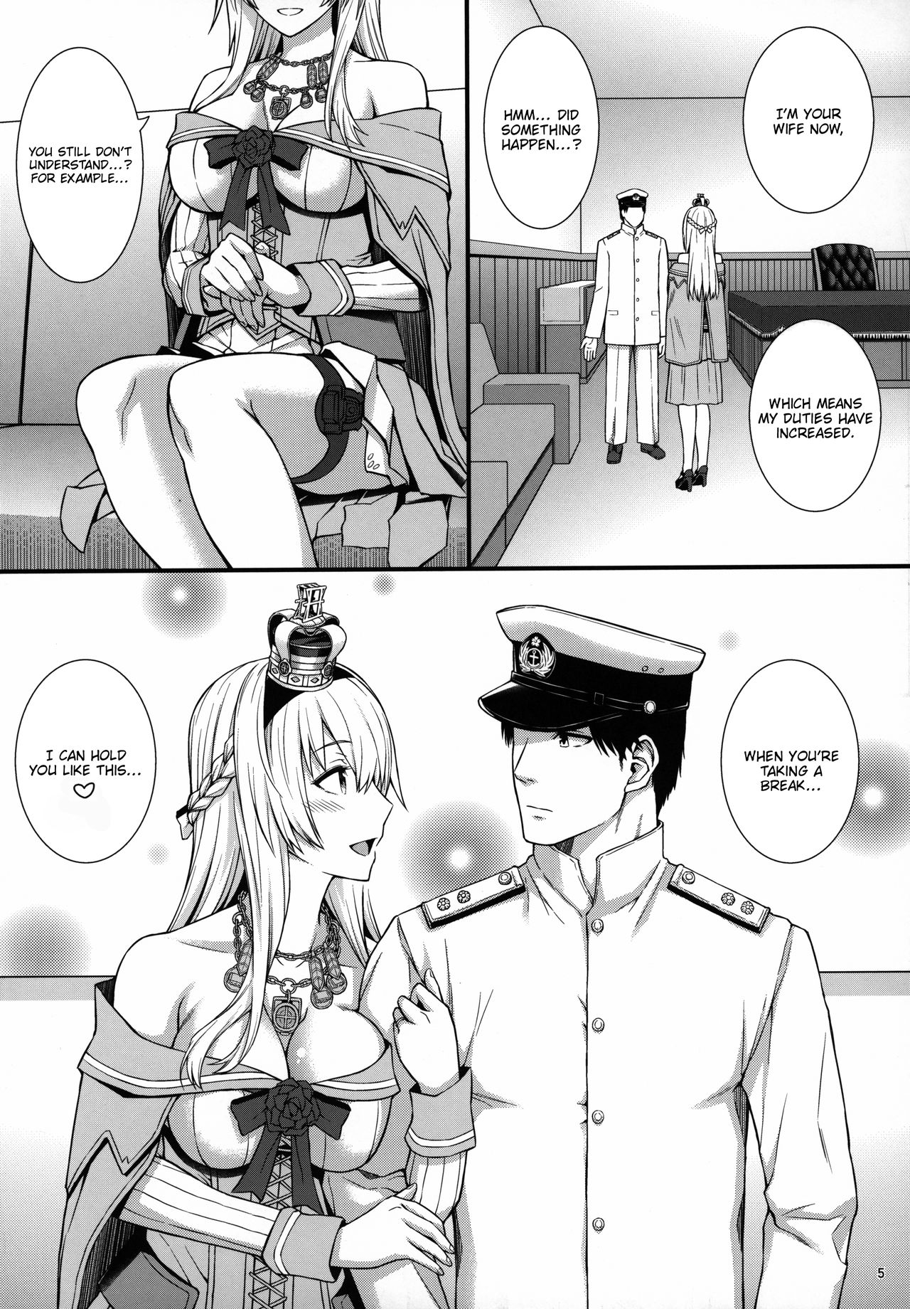 War-sama wa Seiyoku ga Tsuyoi. | Her Majesty Warspite has a strong sex drive. page 6 full