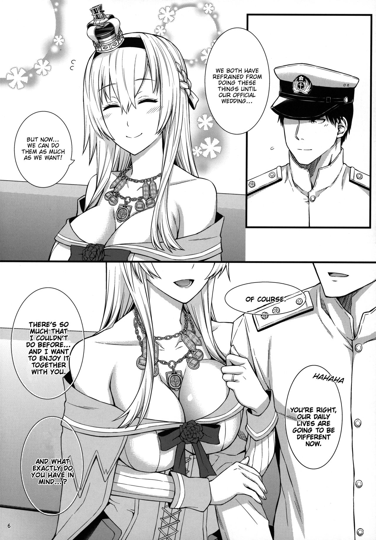 War-sama wa Seiyoku ga Tsuyoi. | Her Majesty Warspite has a strong sex drive. page 7 full