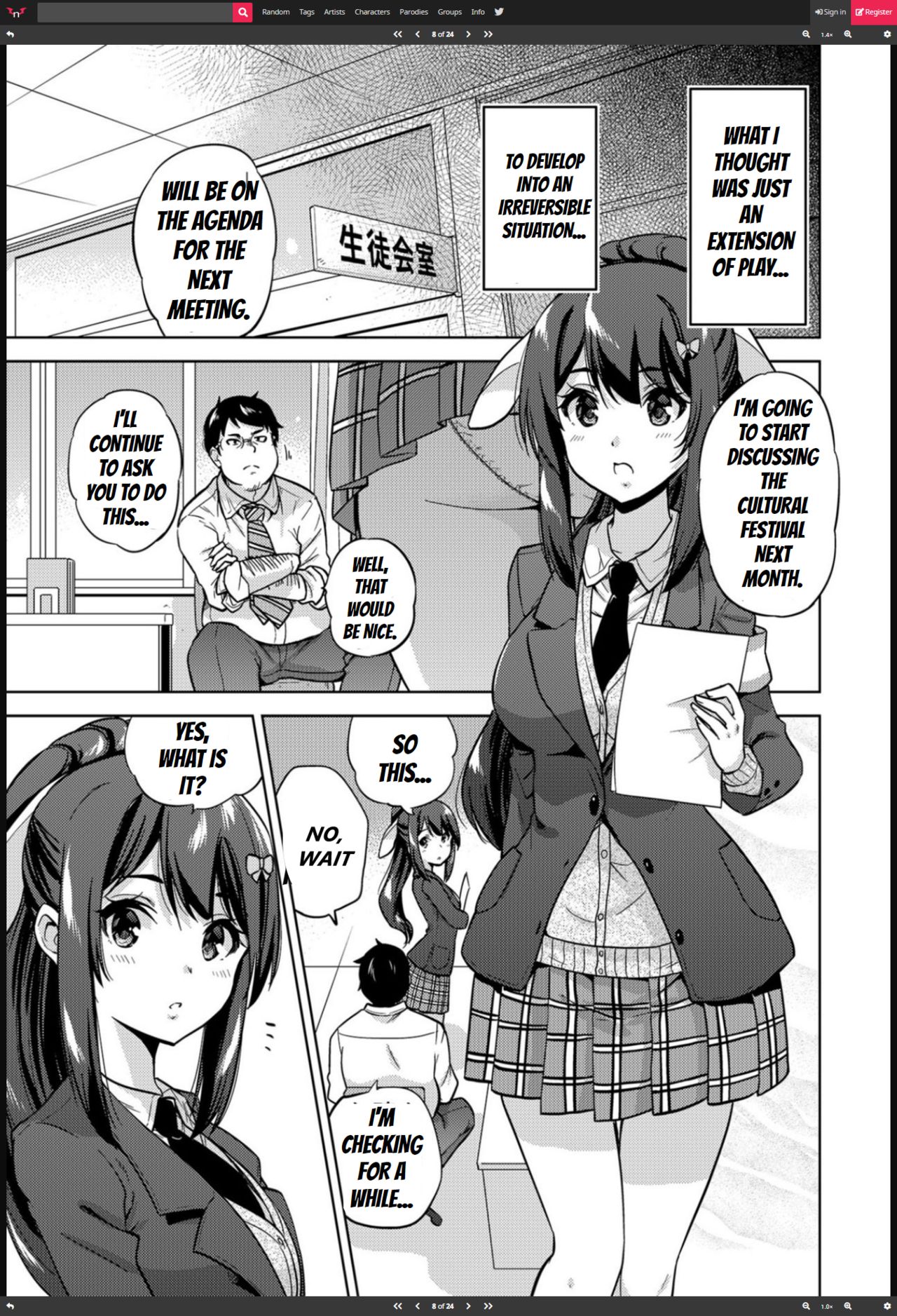 SNS Seitokai Yakuin wo Netotte Share suru Hanashi. page 8 full