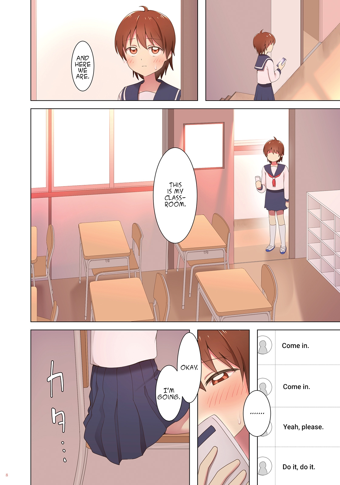 Yuugure Kousha Josou Quest | The Crossdressing Adventure in the School Building at Sunset page 8 full