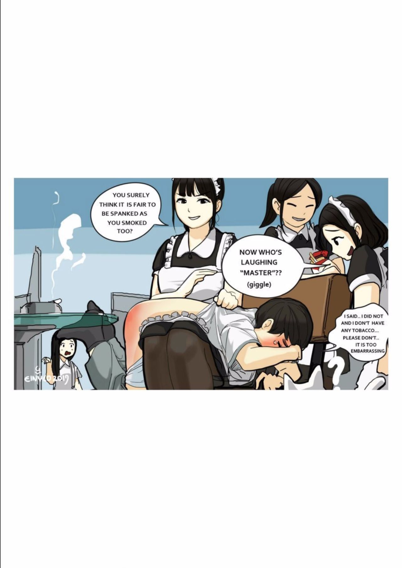 Kanojo-tachi no Ohiza no Ue de | Over her knee page 9 full