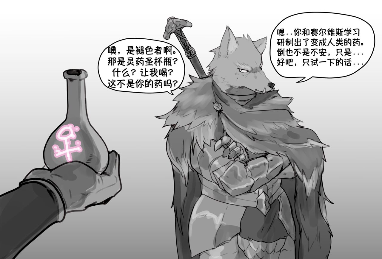 半狼布莱泽，但是性转丨Blaidd SHE half wolf page 1 full