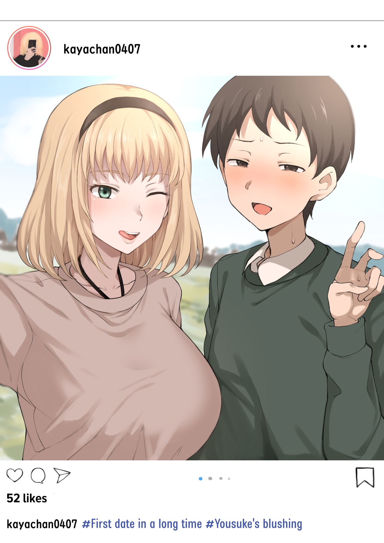 Kaya's social media: Normal account & Secret account page 2 full