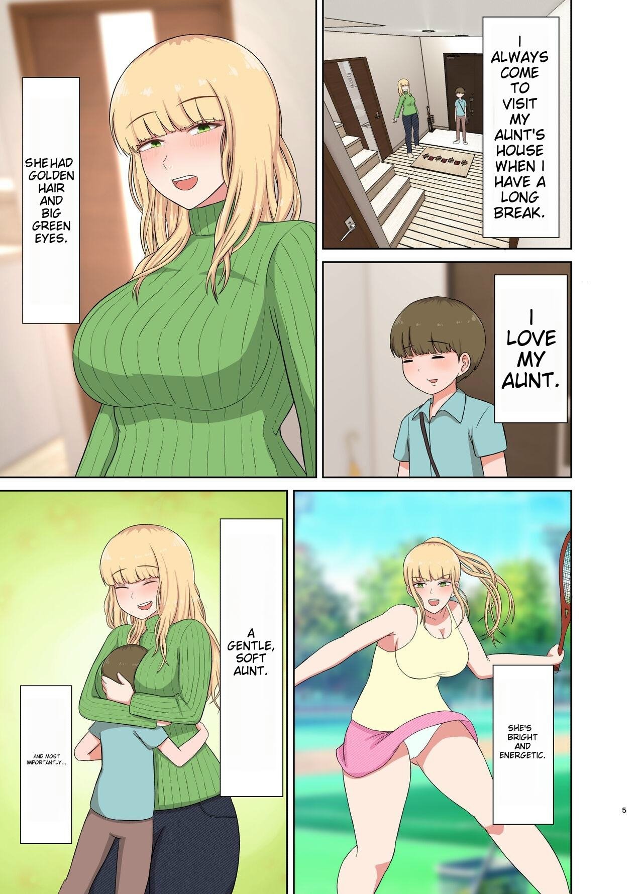 Kinpatsu Oba-san no Suiminkan | My blonde aunt. Sleep rape page 4 full