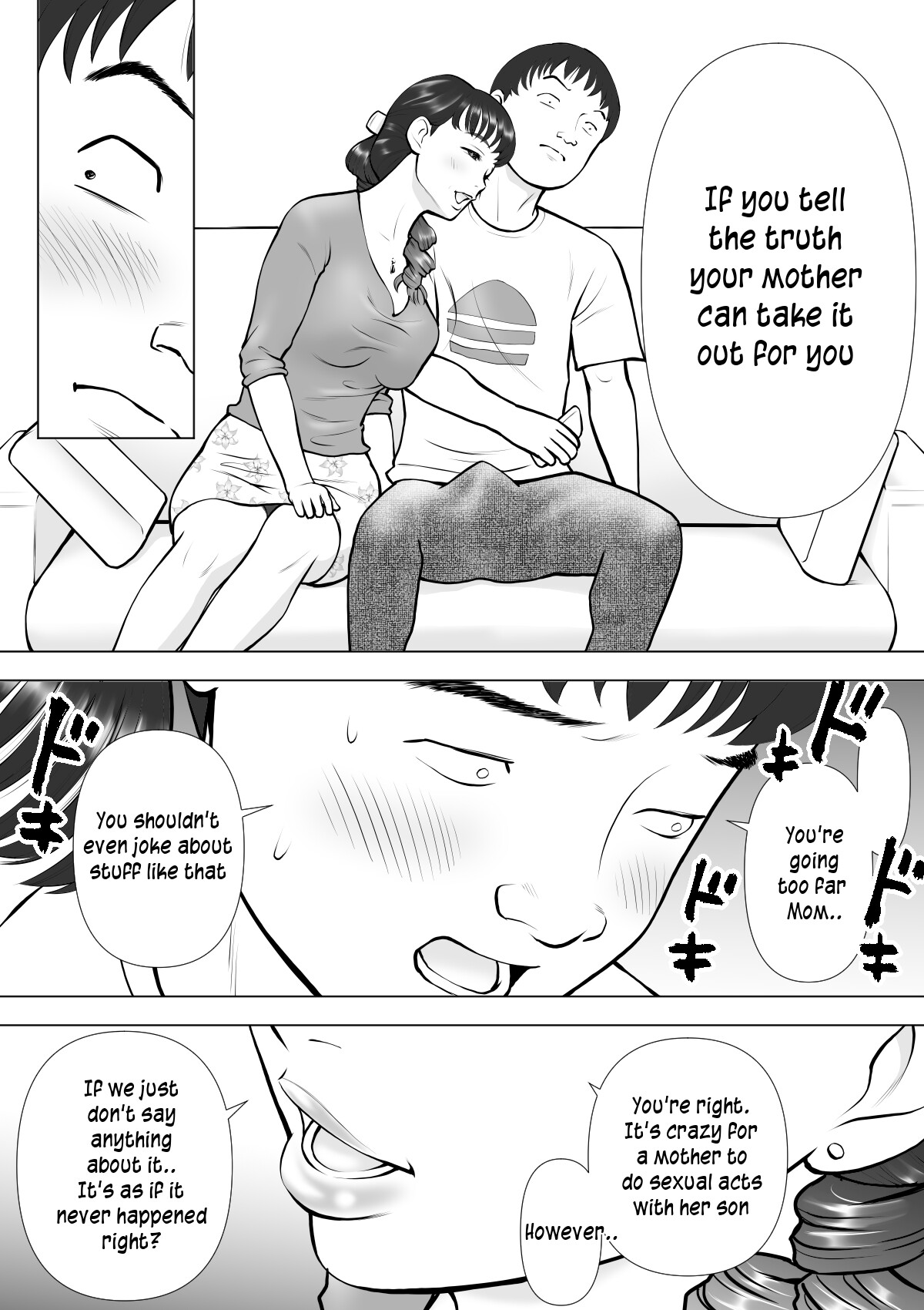 Haha no Kuchibiru kara Koboreru Boku no Seieki | My semen spilling from my Mother's lips page 5 full