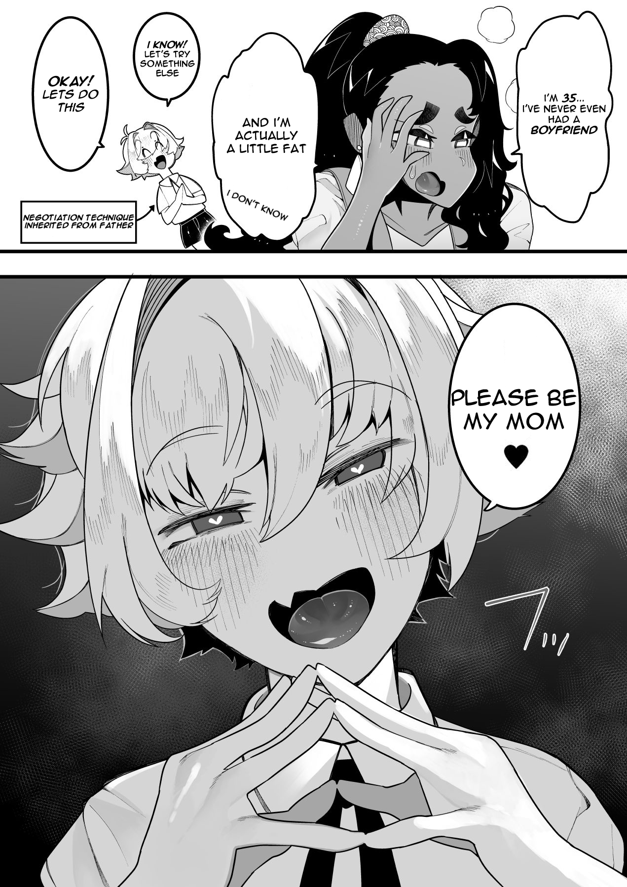 Inshota! ~Indo-kei Kasshoku Bijo x Dohentai Shota~ page 4 full