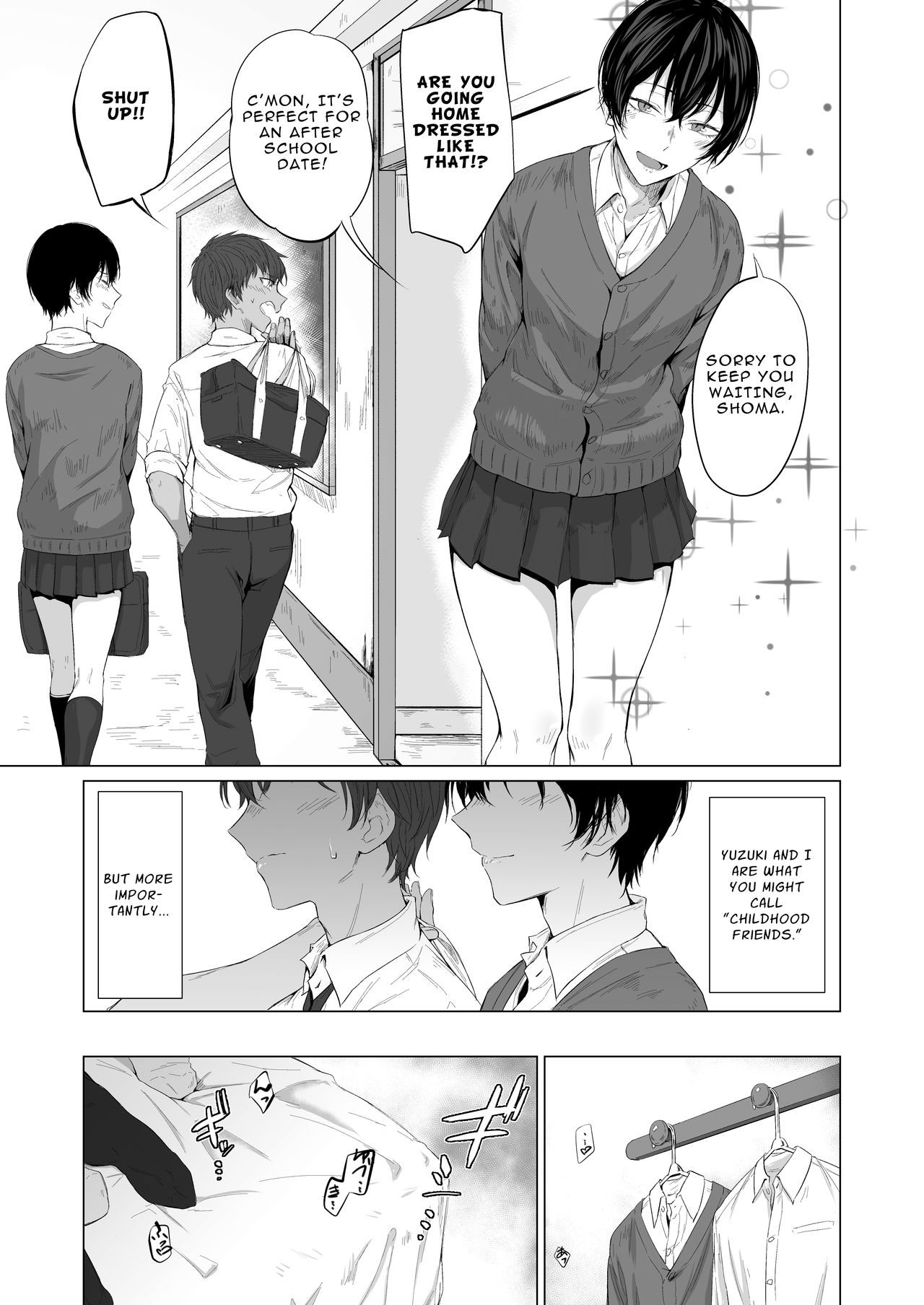 "Konna no, Mou Manko da yo..." Osananajimi no Gokubuto Chinpo de Josou Mesuiki o Oshiekomareta Boku | My Childhood Friend Made Me Cross-dress and Femgasm with his Thick Dick page 4 full