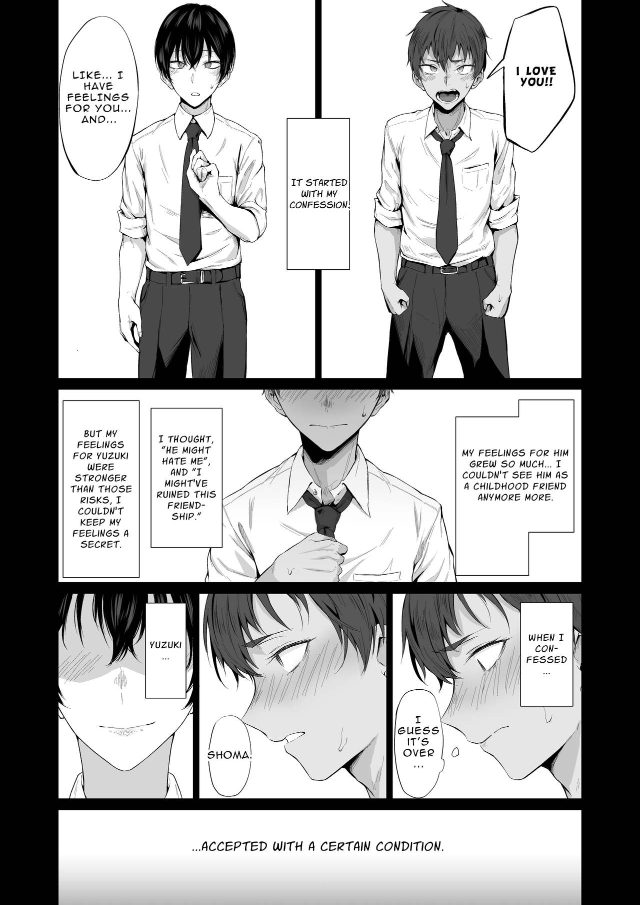 "Konna no, Mou Manko da yo..." Osananajimi no Gokubuto Chinpo de Josou Mesuiki o Oshiekomareta Boku | My Childhood Friend Made Me Cross-dress and Femgasm with his Thick Dick page 6 full