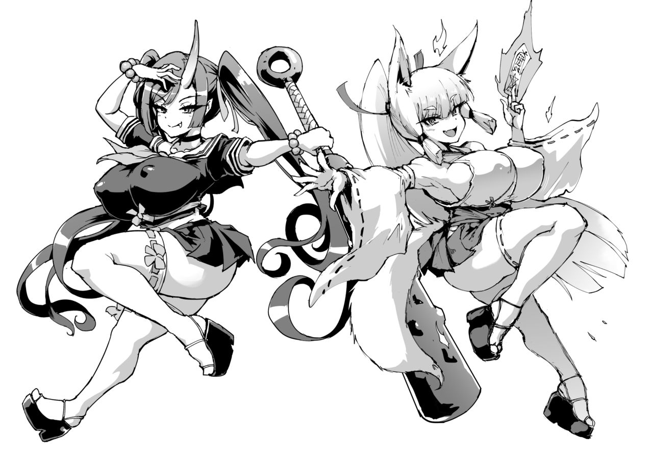 『JK退魔部 Season2』ロリ巨乳鬼ババア編 page 1 full