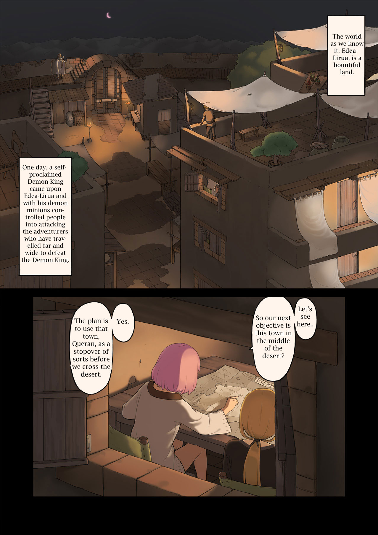 Onna Boukensha-tachi ga sabaku no oasis ni tachi yoru to.... page 2 full