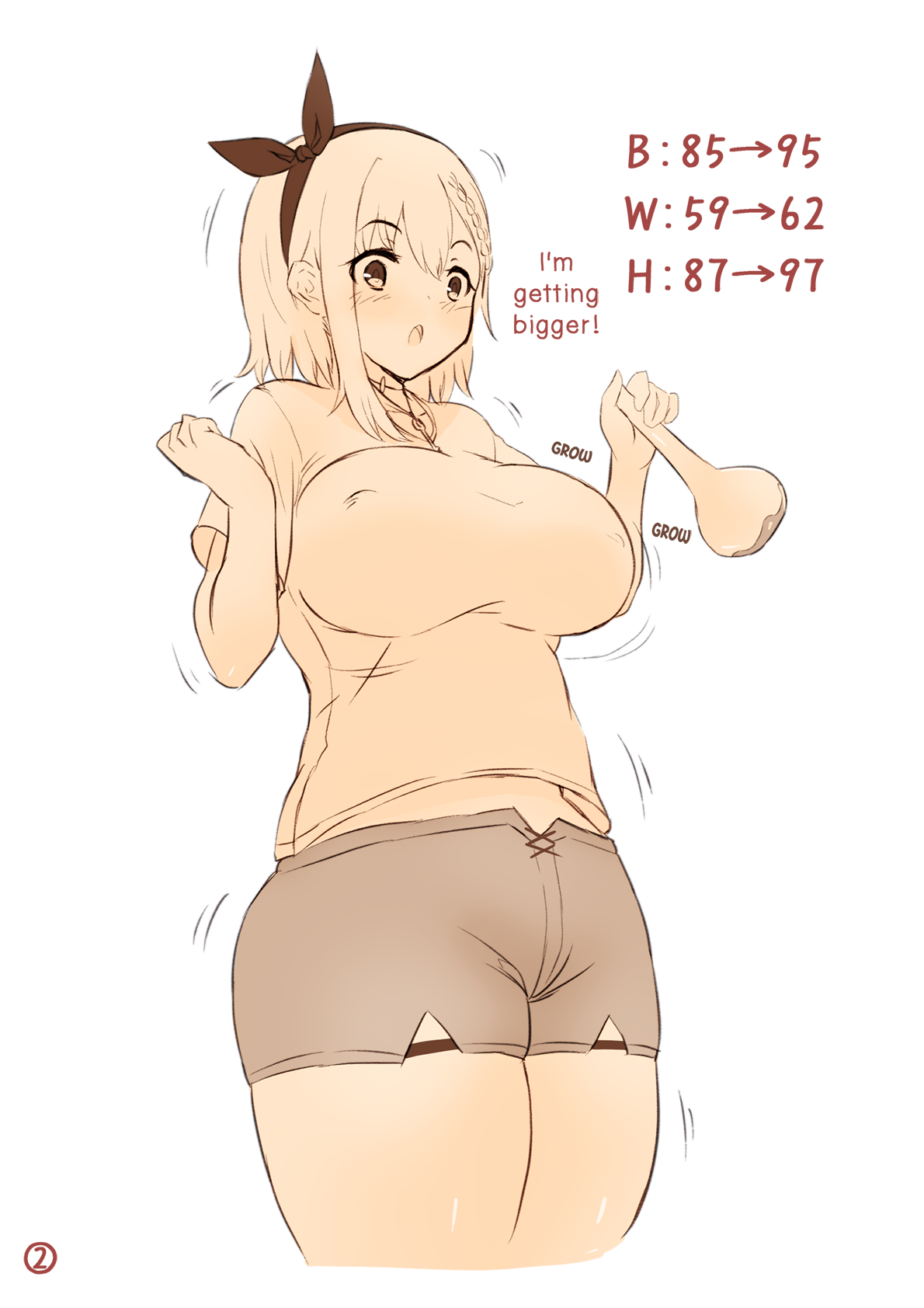 Ryza ga Nice Body ni Naru Kusuri o Nondara Yosou Ijou ni Seichou shite shimatta E page 2 full