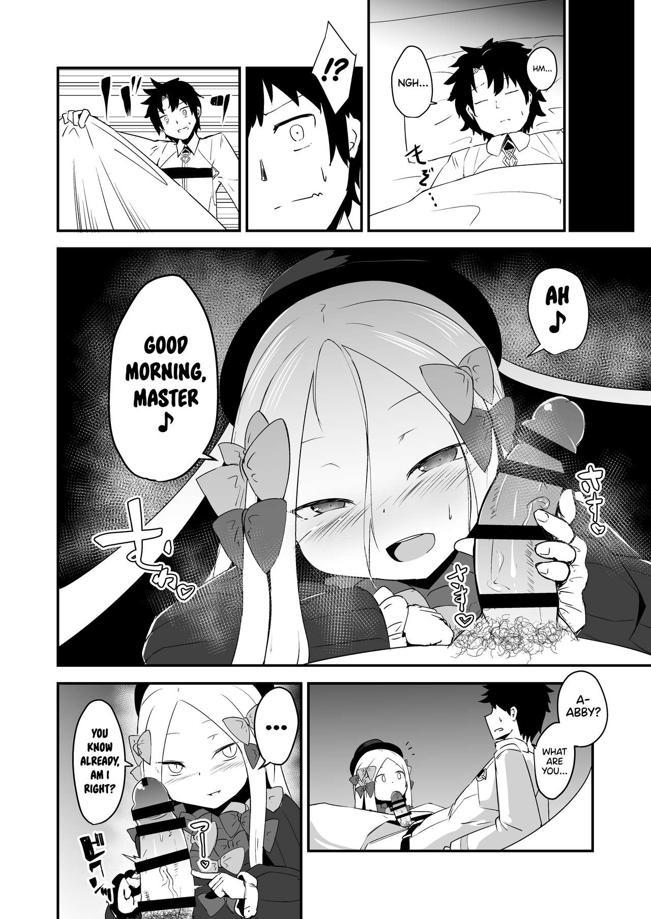 Abi no Konna Kakkou o Mite Koufun shite shimatta no? Master Ikenai Hito da wa | Did looking at me act like this turn you on, Master? You deviant. page 3 full