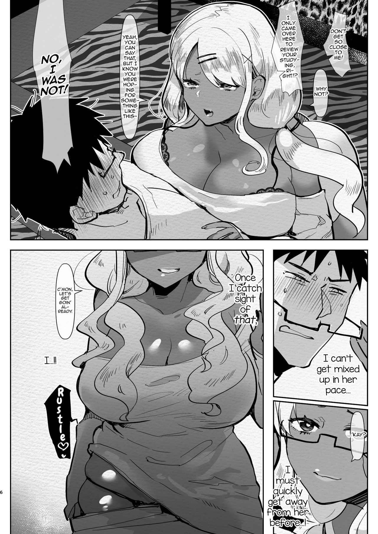 Futanari Kyokon Kuro Gal Kanojo to Benkyou Oheya Date da to Omottara Soku Onaho Atsukai Fukujuu Gyaku Anal nante... page 6 full