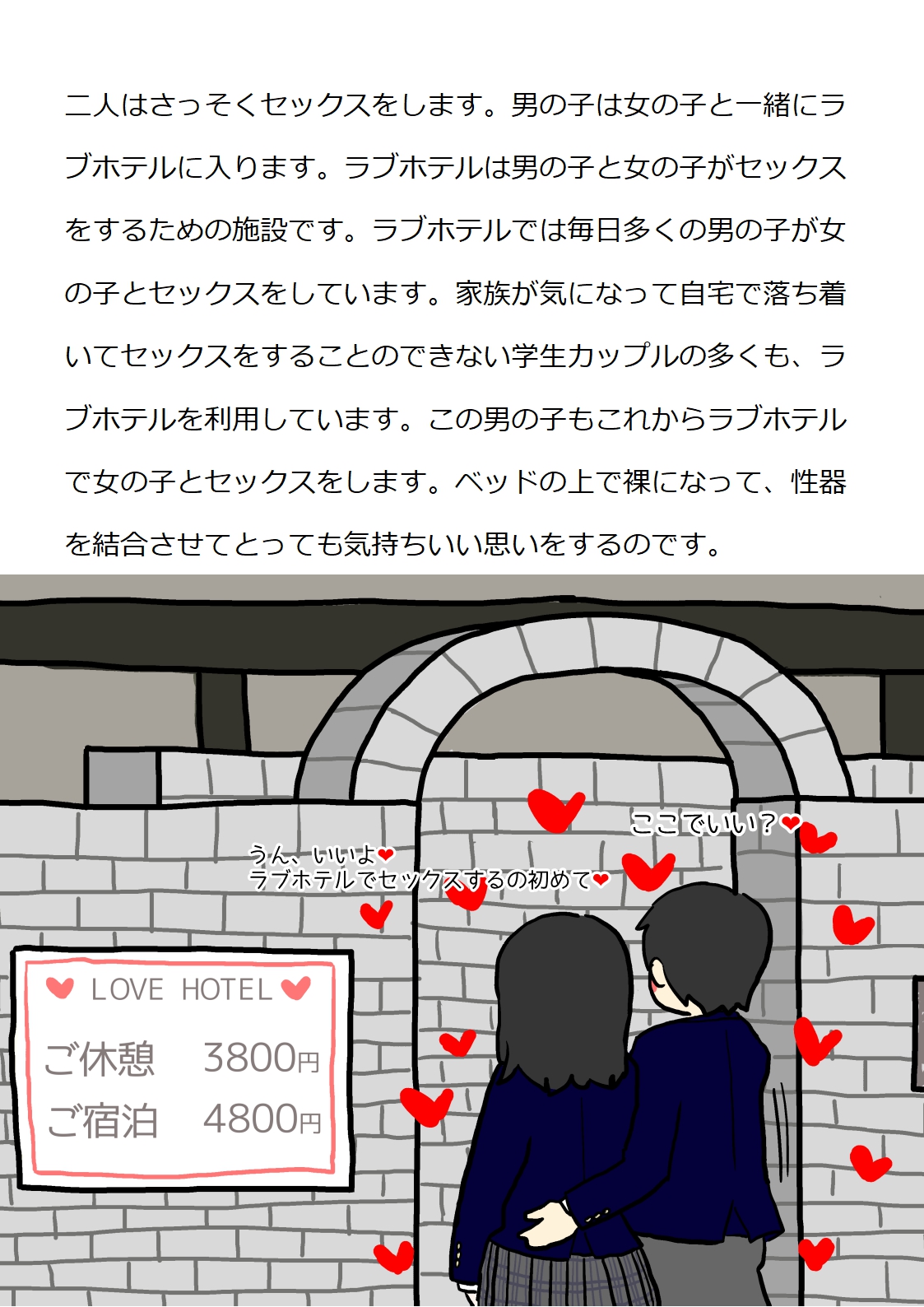 Shishunki no Otokonoko no Tame no Seikyouiku Doukyuusei no Onnanoko to Sex o Shite Aka-chan o Tsukuru Ohanashi page 6 full