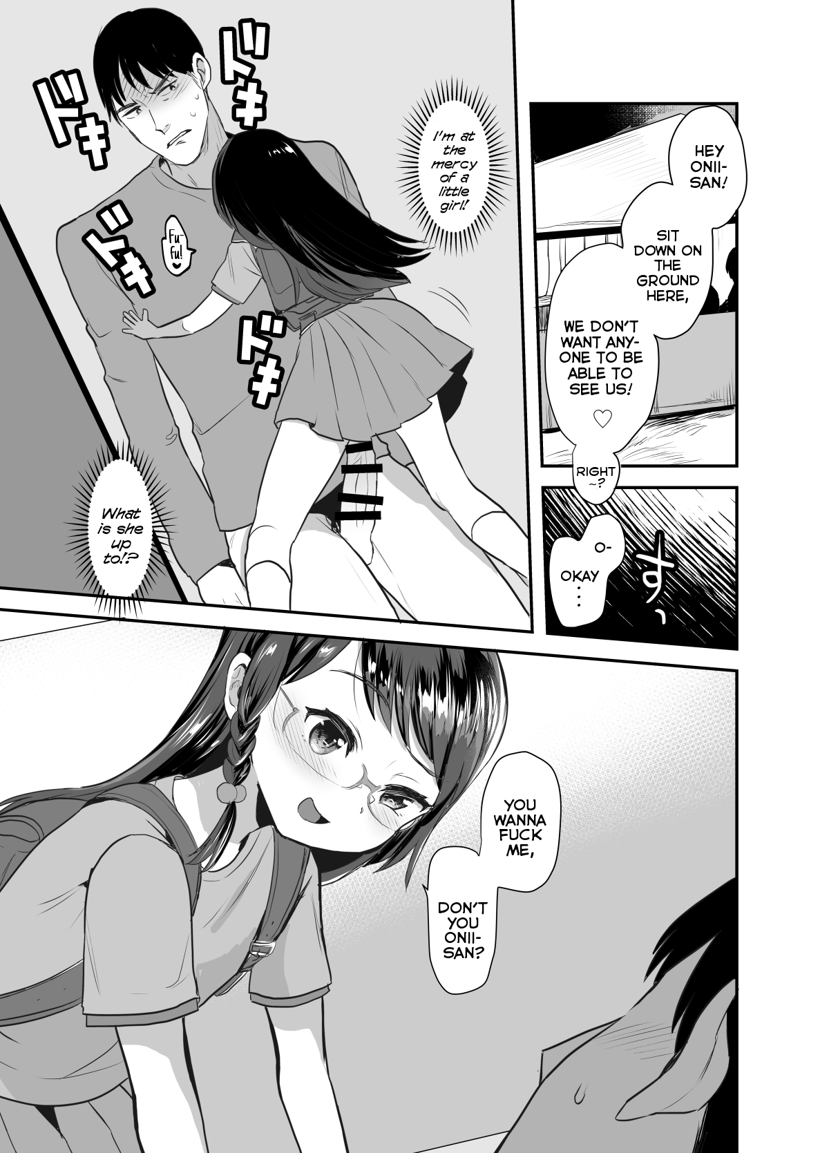 Otonashisou na Ko ni Te o Dashite Gyaku ni Moteasobareru Hanashi | A Reverse Sexual Predator Story Of a Seemingly Docile Little Girl page 8 full