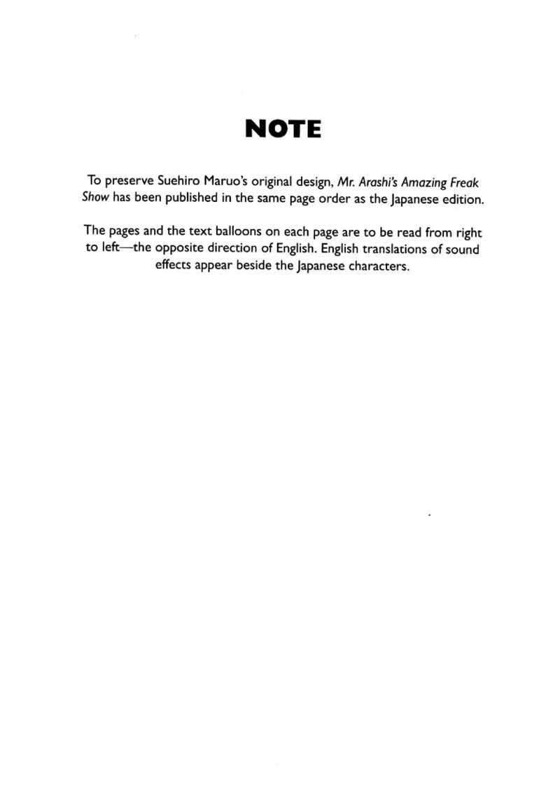 Shōjo Tsubaki | Mr. Arashi's Amazing Freak Show page 4 full