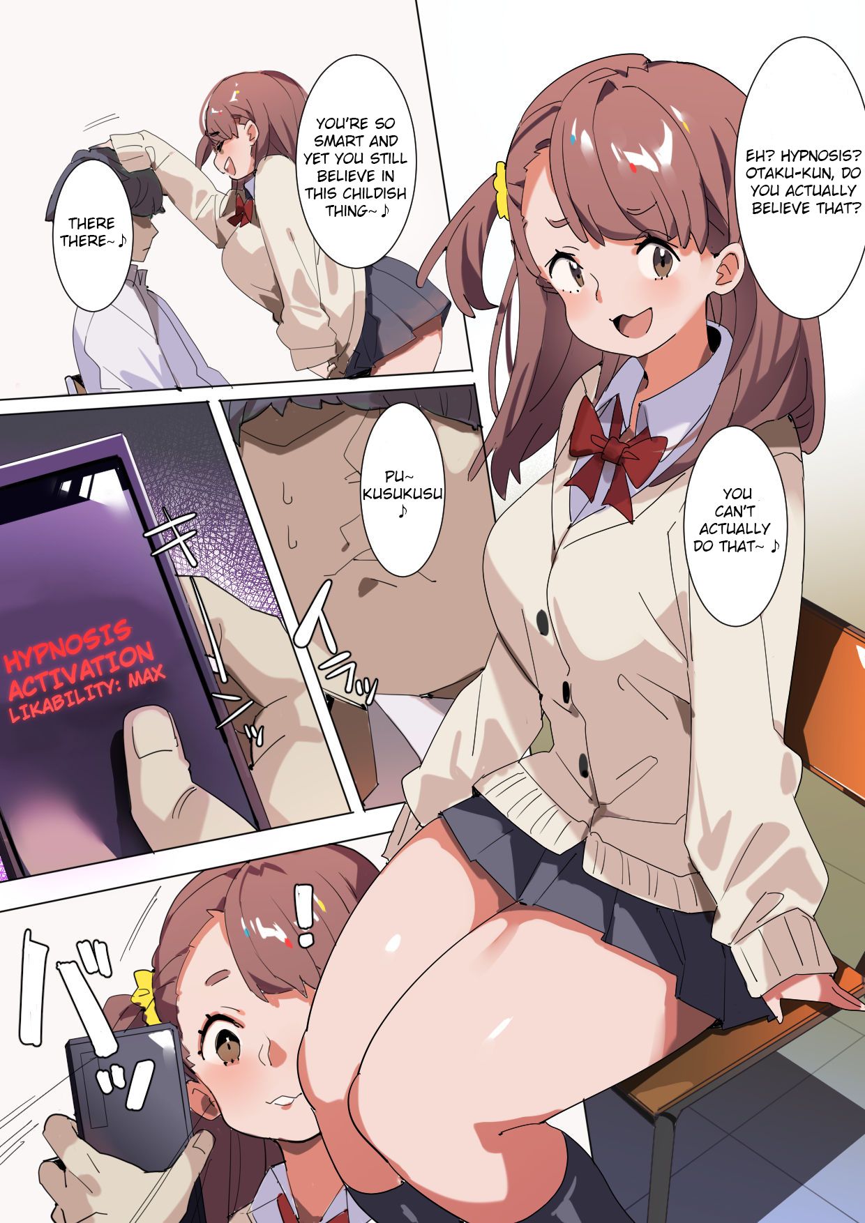 Uza Garami Gal o Saimin Appli de Damaraseru | Silencing a Gyaru With a Hypnosis App page 3 full