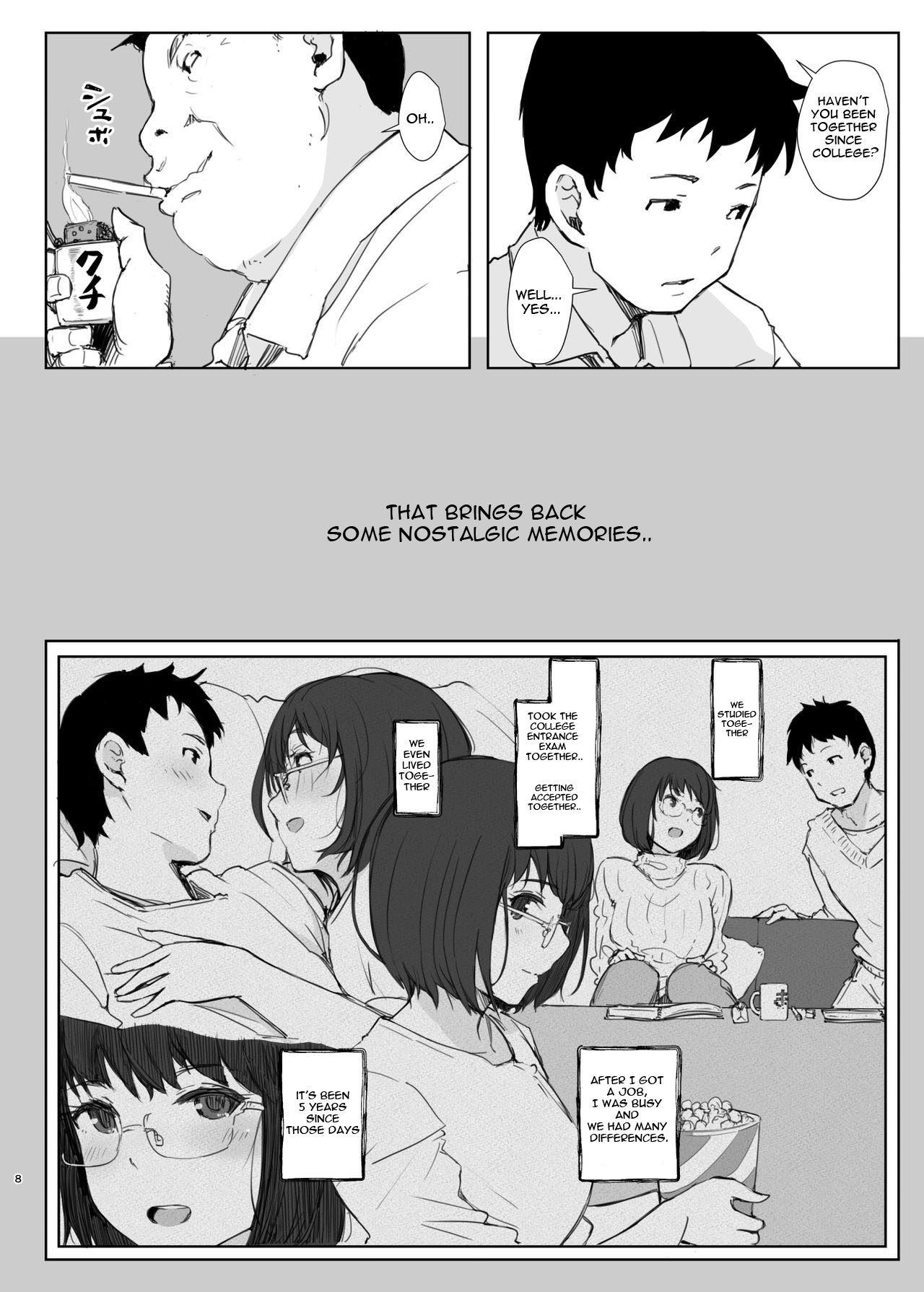 Kimi no Kanojo Yokatta yo. Meganekko NTR Tanpenshuu page 8 full