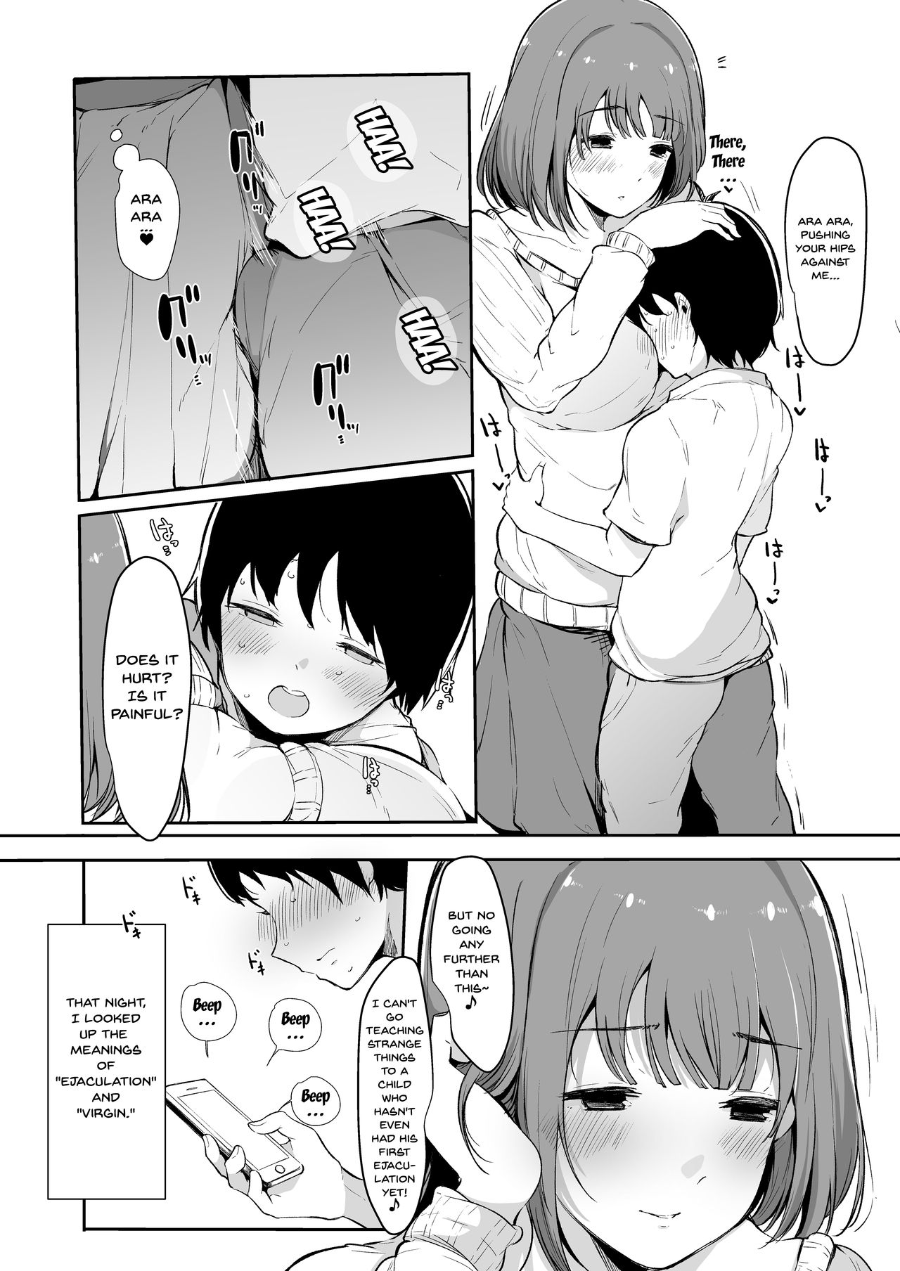 Seitsuu Shasei Kanri Ue no Kai no Joshidaisei Onee-san | The Older College Girl Who Helps Me Cum page 7 full