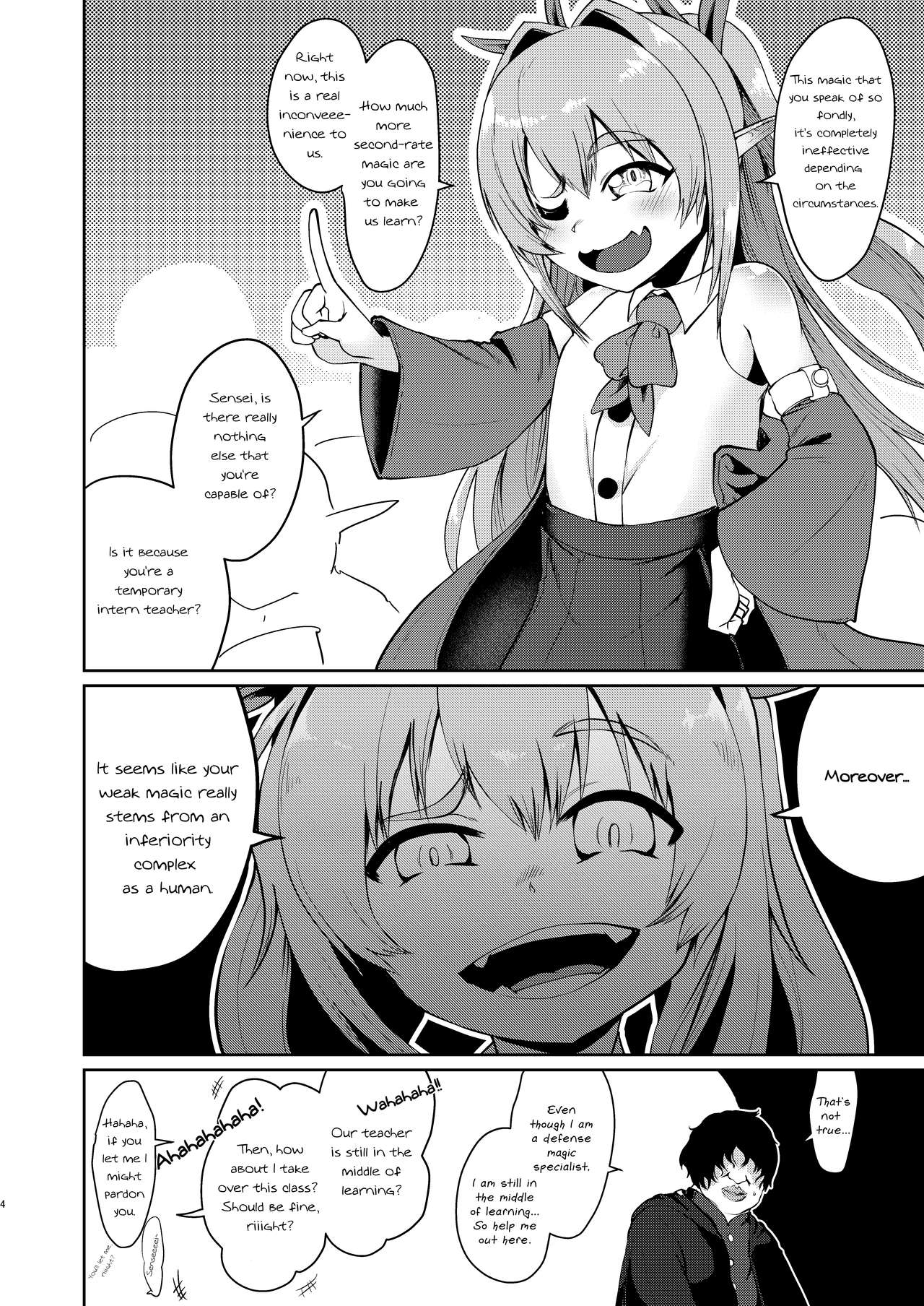 Mesugaki Elf Mahou Choukyou | Breaking a Bratty Elf with Magic page 4 full