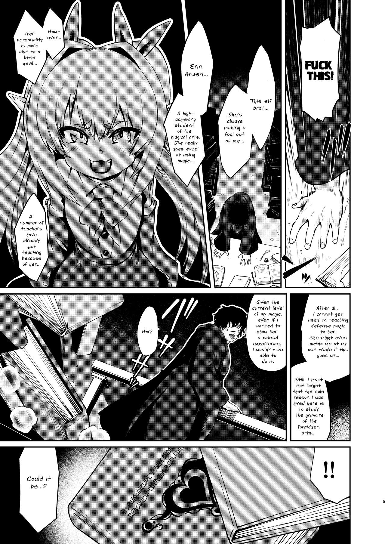 Mesugaki Elf Mahou Choukyou | Breaking a Bratty Elf with Magic page 5 full