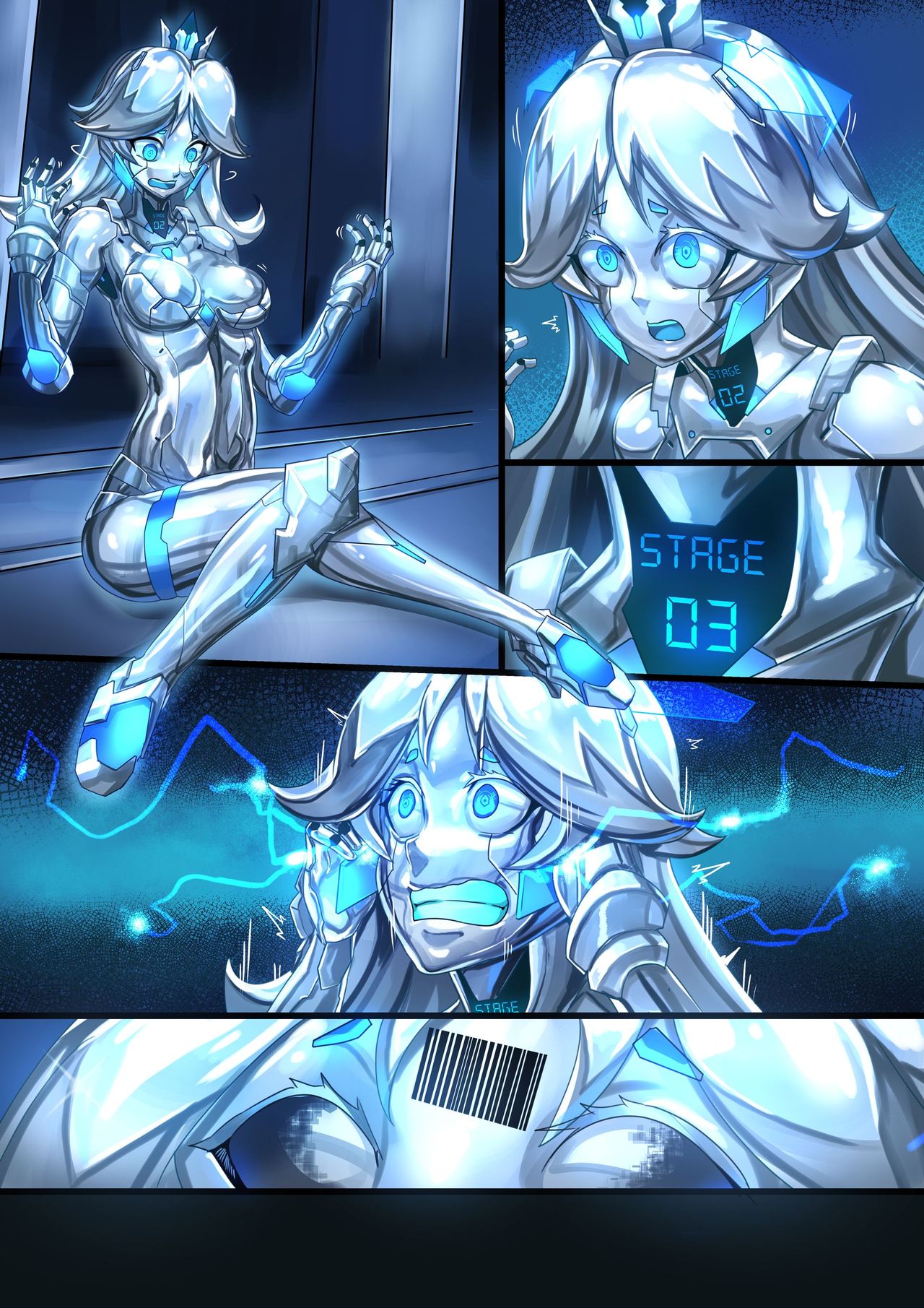 Princess Daisy Robot Transformation page 4 full