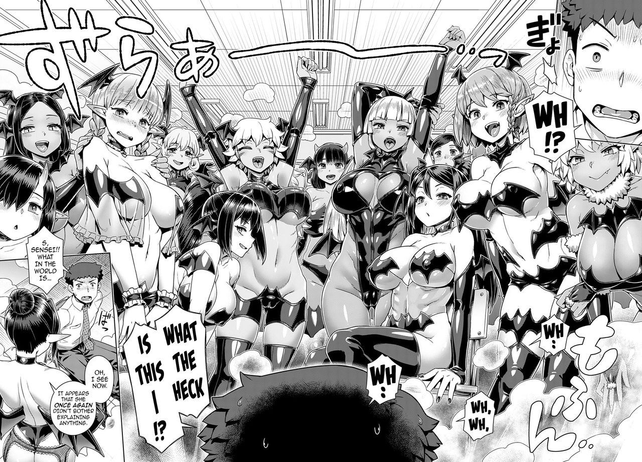 Succubus Joshikou de Sakusei Jisshuu ~Kyouzai wa... Ore!?~ | Succubus Girls’ School Milking Lab ~And the Teaching Aid... is Me!?~ page 7 full