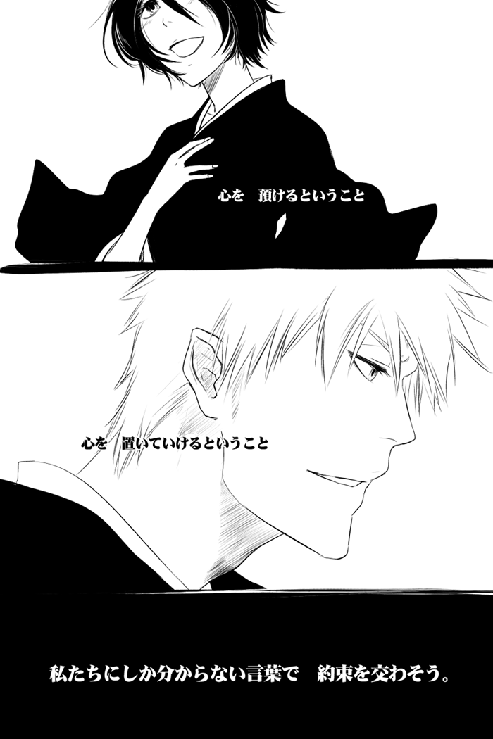 私たちにしか分からない言葉で約束を交わそう。 bleach page 2 full