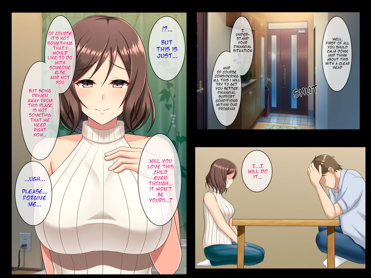 Dairi Tanetsuke NTR ~Otto no Tame ni Taninbou de Haramu Tsuma~ | Surrogate pregnancy NTR ~A wife who got pregnant by other man because of her husband~ page 8 full