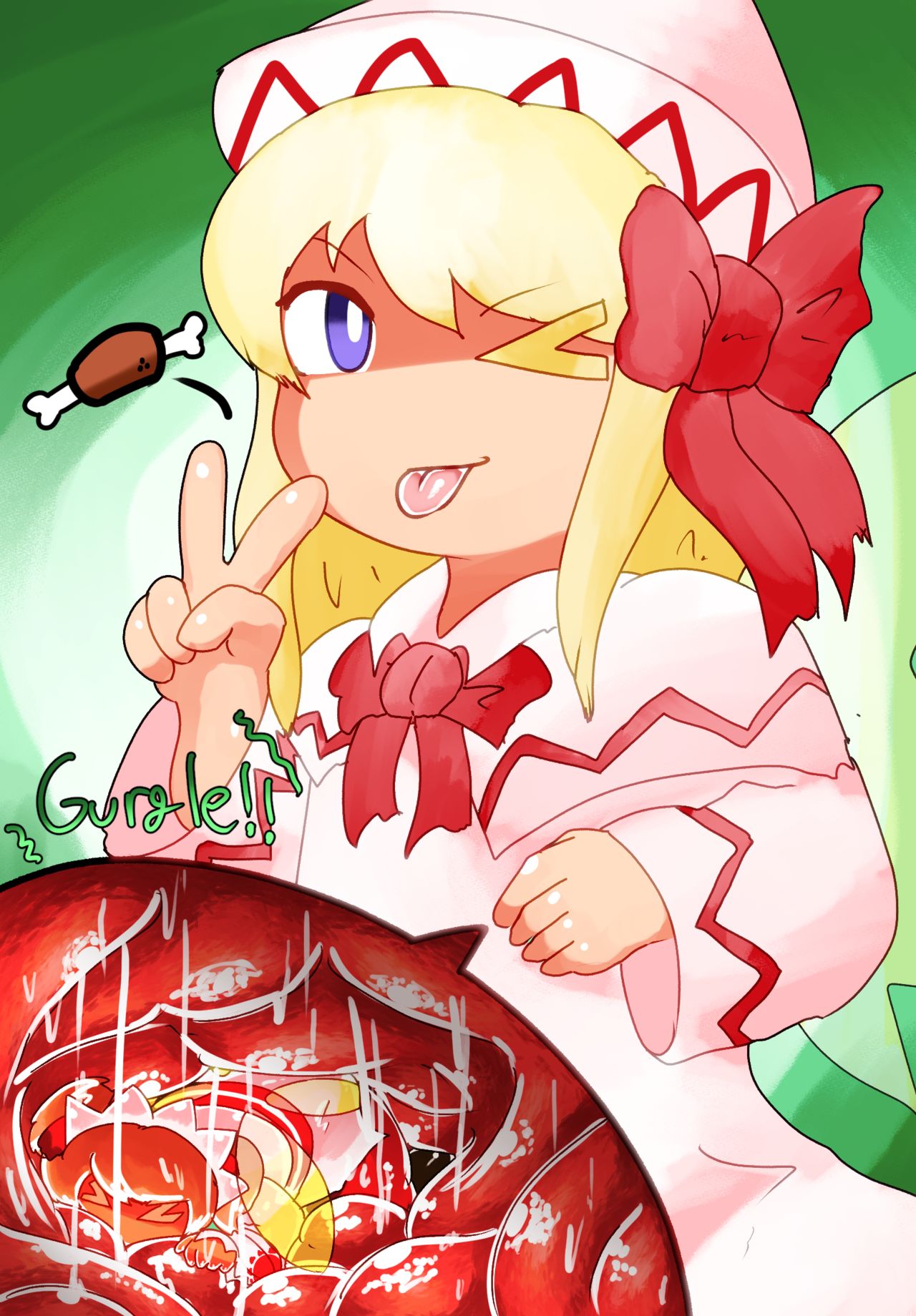 Lily White eating Sunny Milk page 3 full