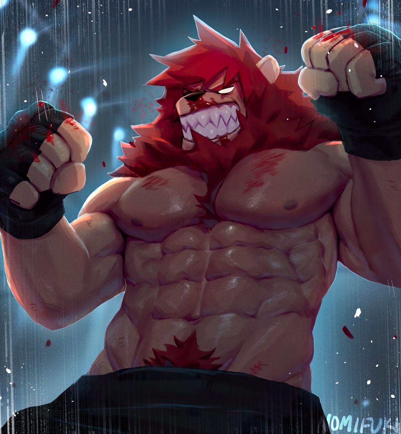 Bear Hug Battle  - YoungSoul vs Hero【夜狗个人汉化】 page 4 full